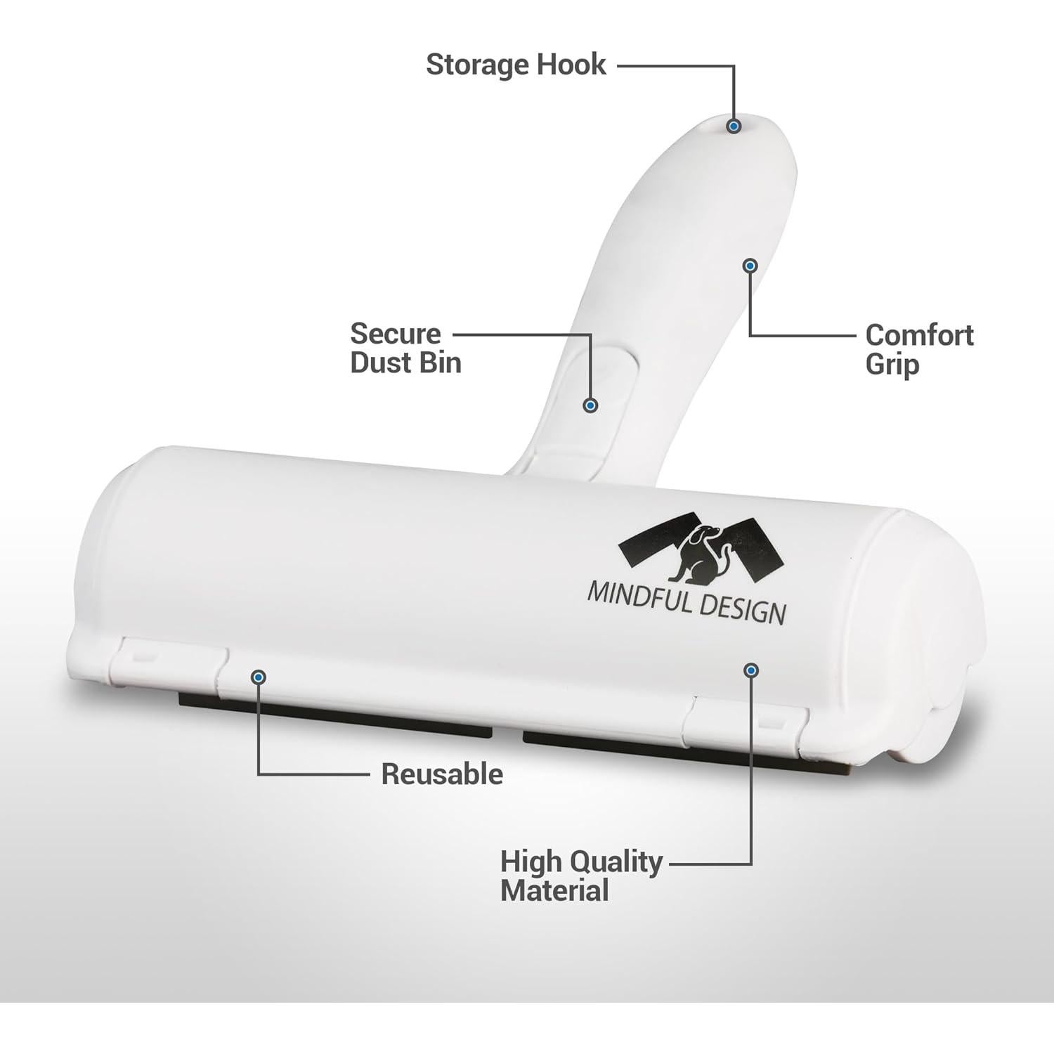 Rodillo Adhesivo Reutilizable Diseño Consciente para Pelo de Mascotas