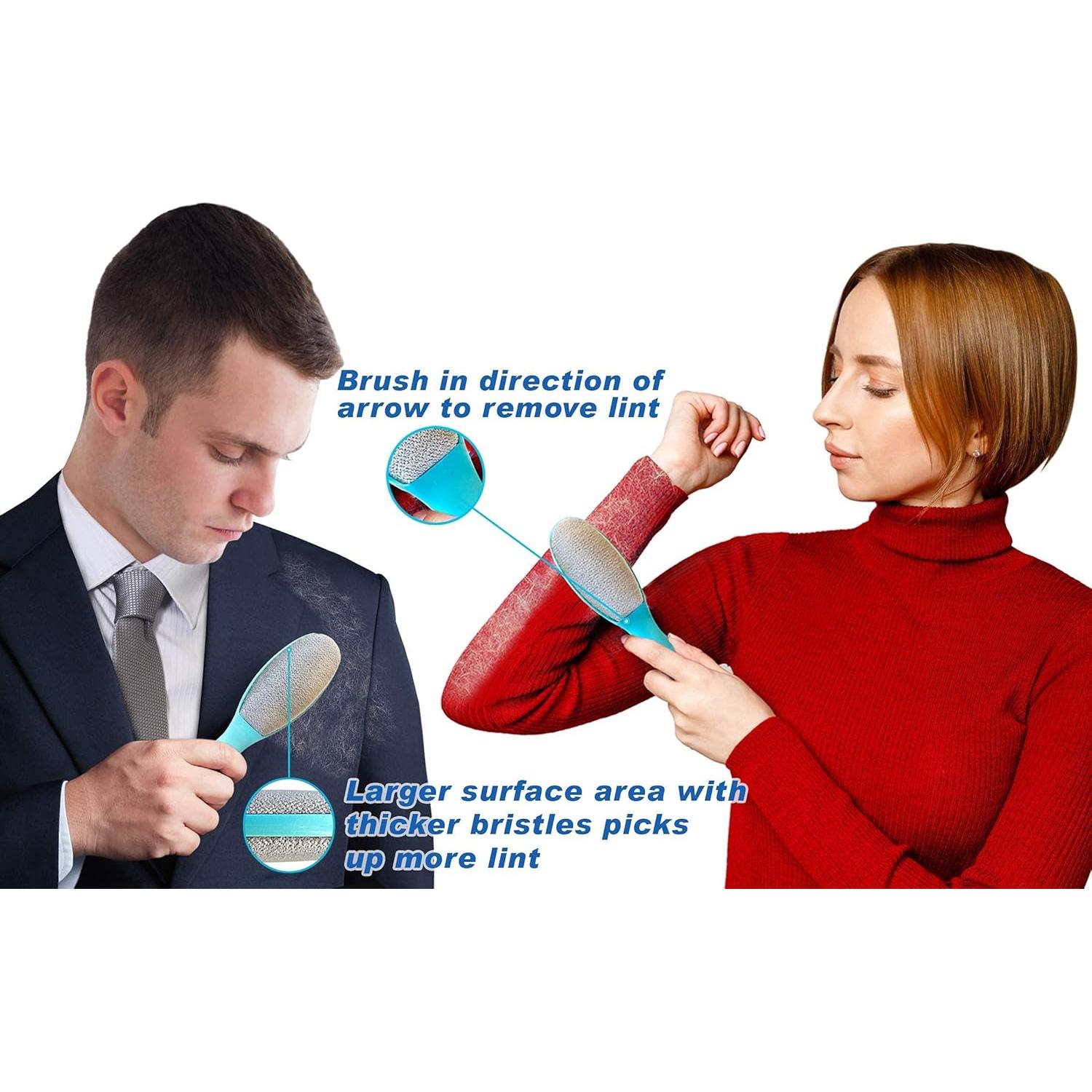 Cepillo de Pelusa Reutilizable Ezclean 2 Pack para Ropa y Muebles