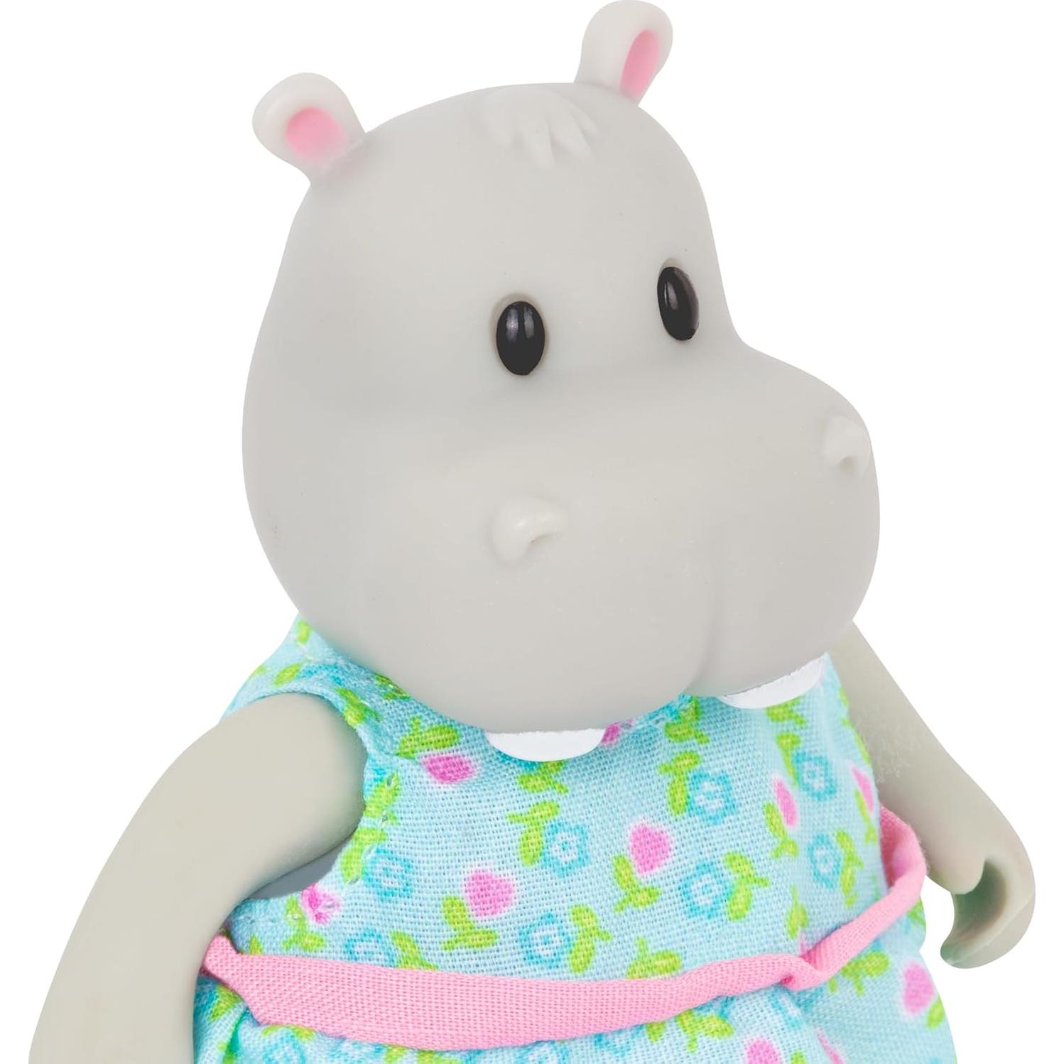 Familia Hipopótamo Riverdipper Li'l Woodzeez - 4 Figuras