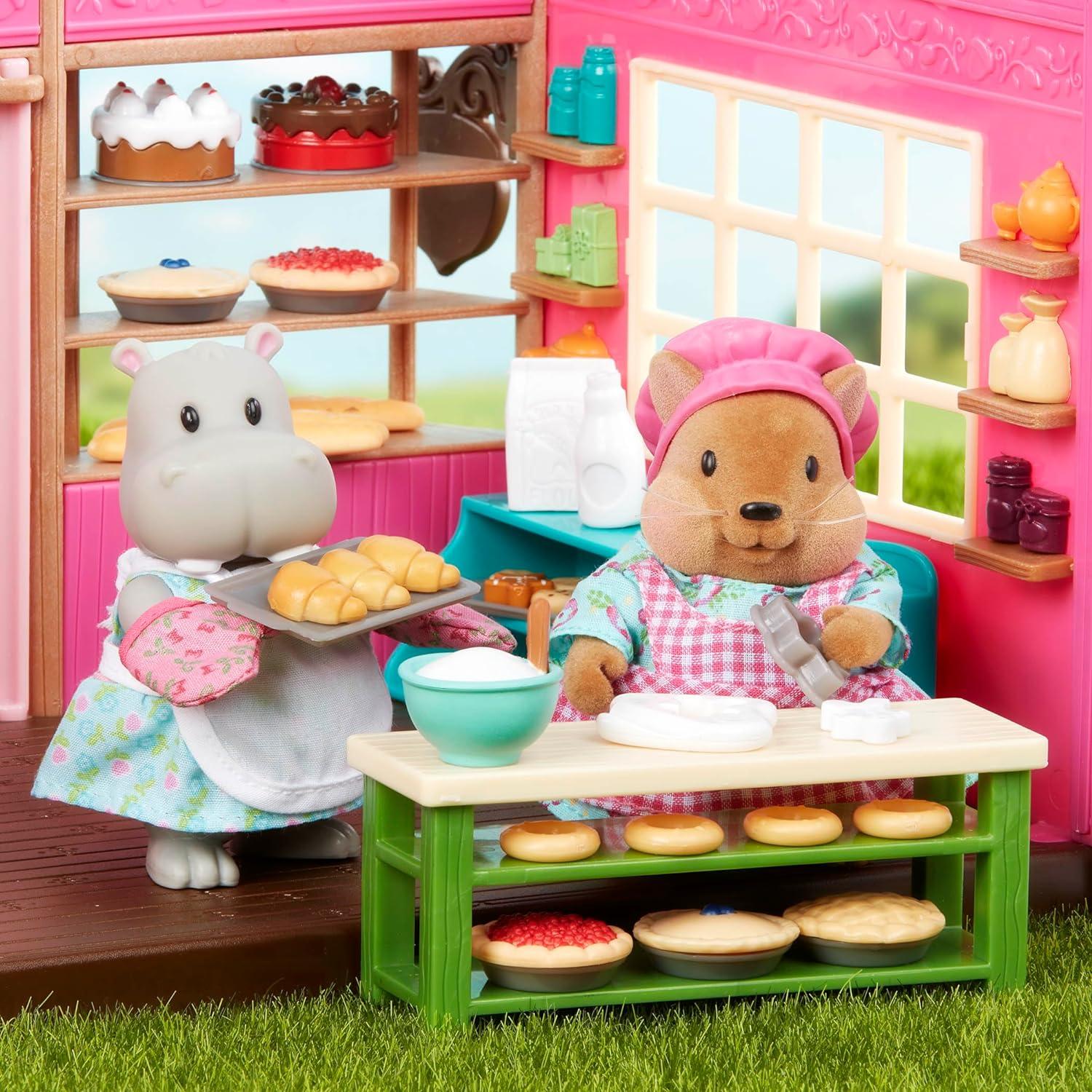 Familia Hipopótamo Riverdipper Li'l Woodzeez - 4 Figuras