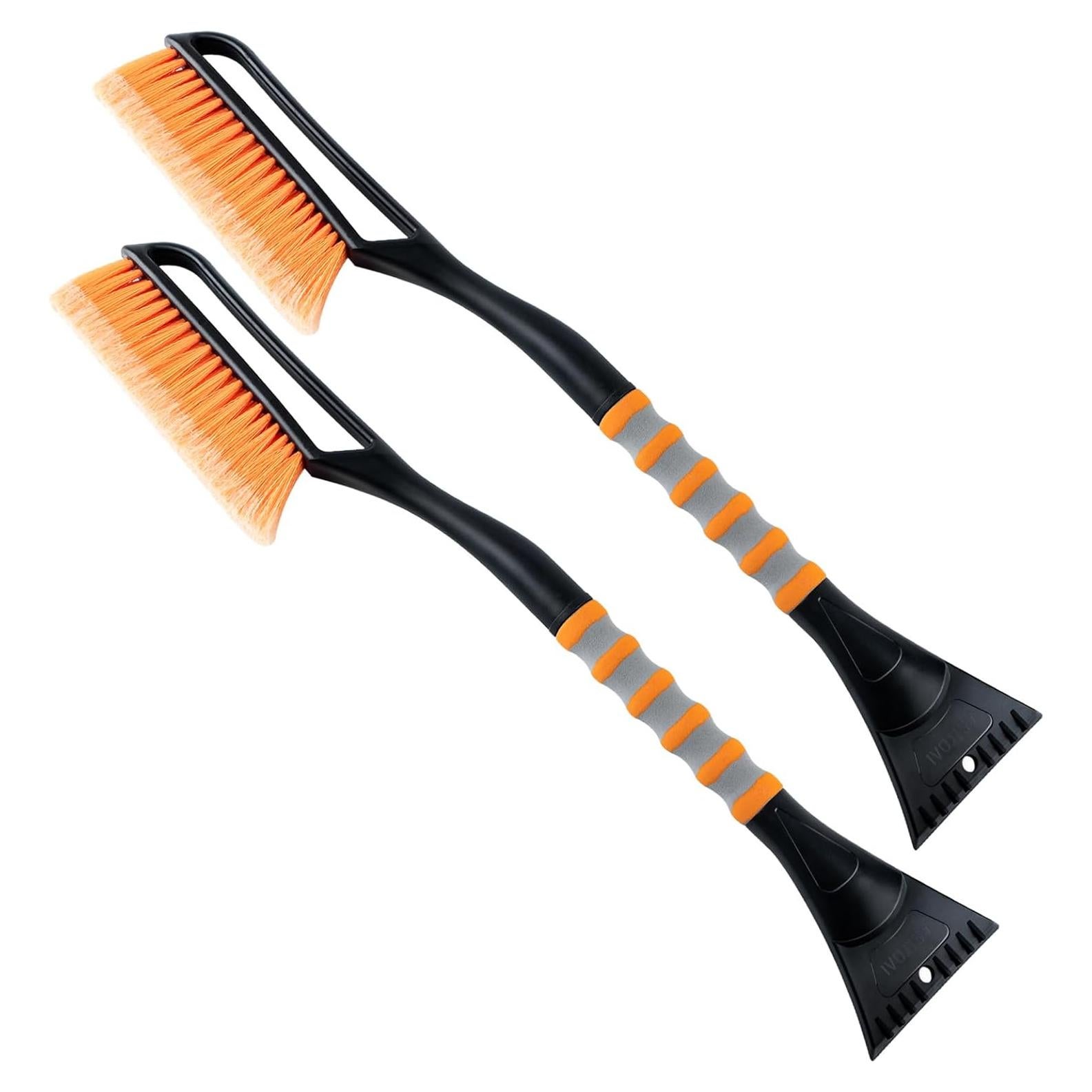 Kit de Cepillo de Nieve y Raspador AstroAI 68.58 cm Naranja