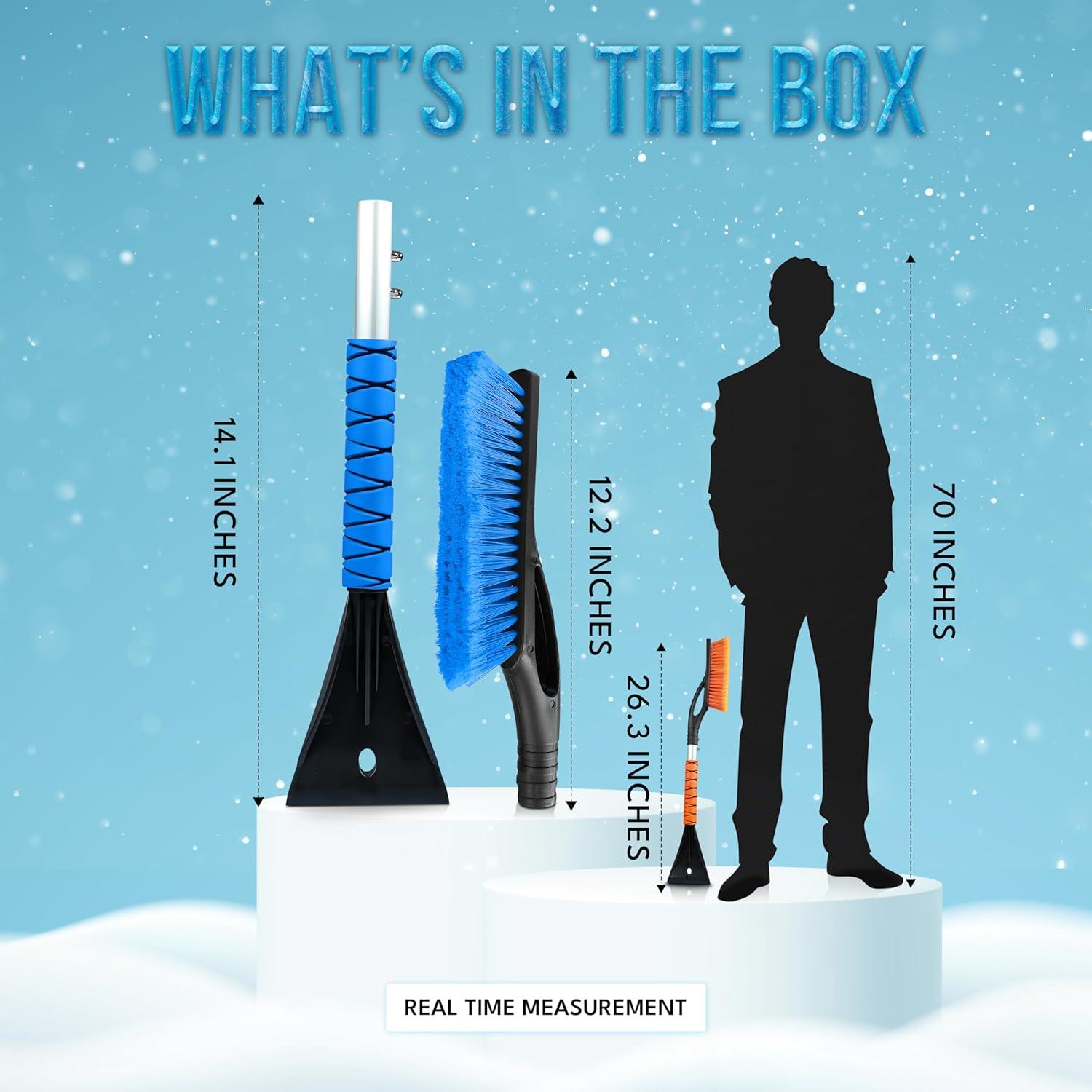 Cepillo de Nieve EcoNour 68.58 cm y Raspador 10.92 cm - 2 Piezas