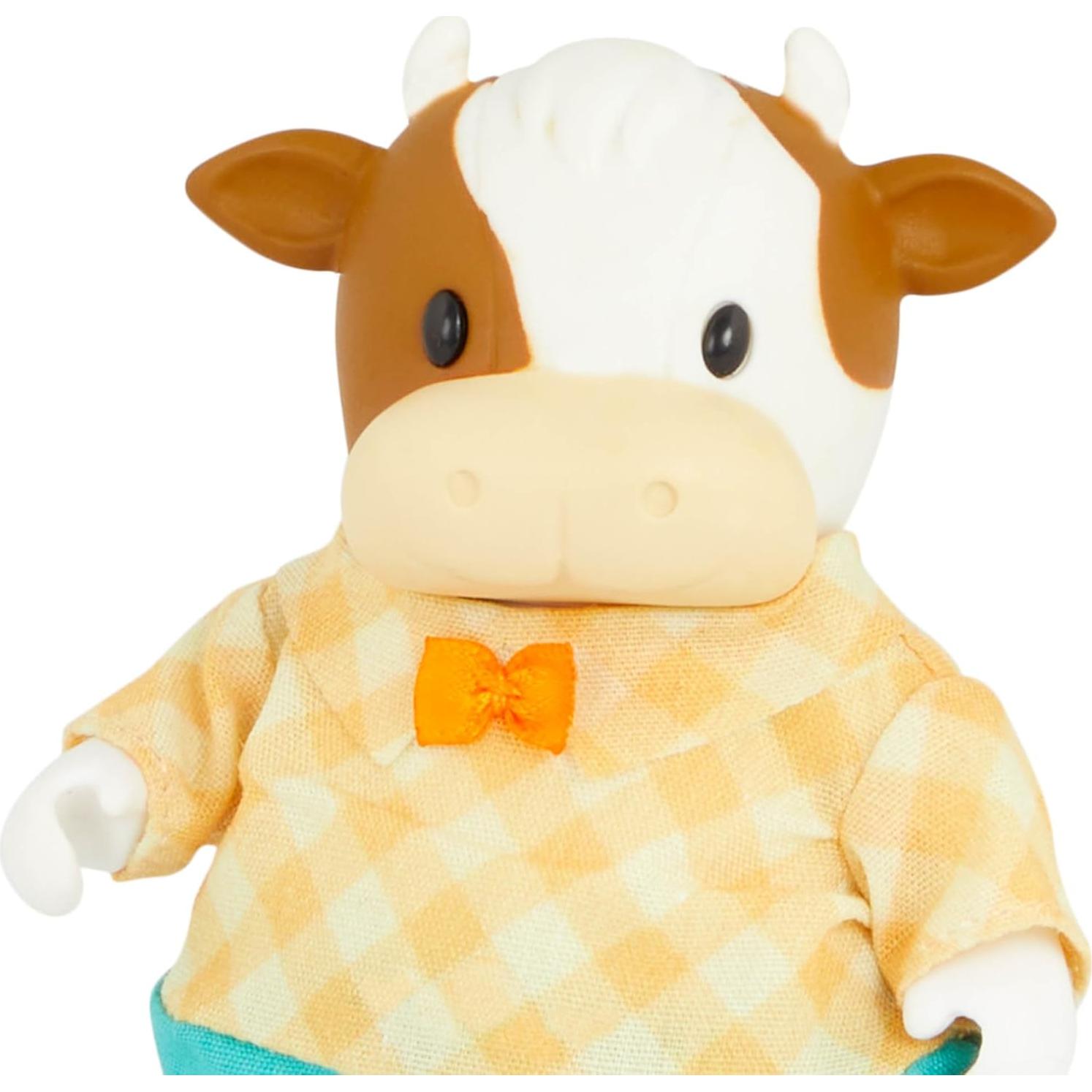 Familia de Vacas FitzMoo Li'l Woodzeez - Set 7 Figuras