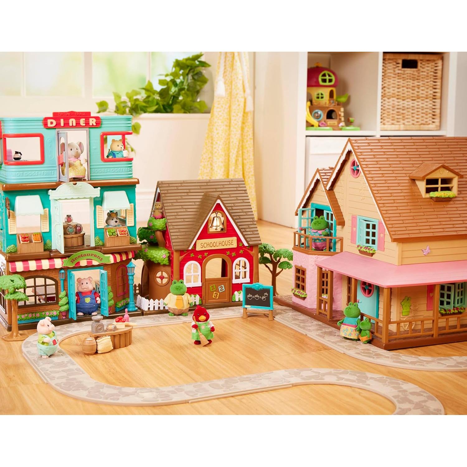 Familia de Vacas FitzMoo Li'l Woodzeez - Set 7 Figuras