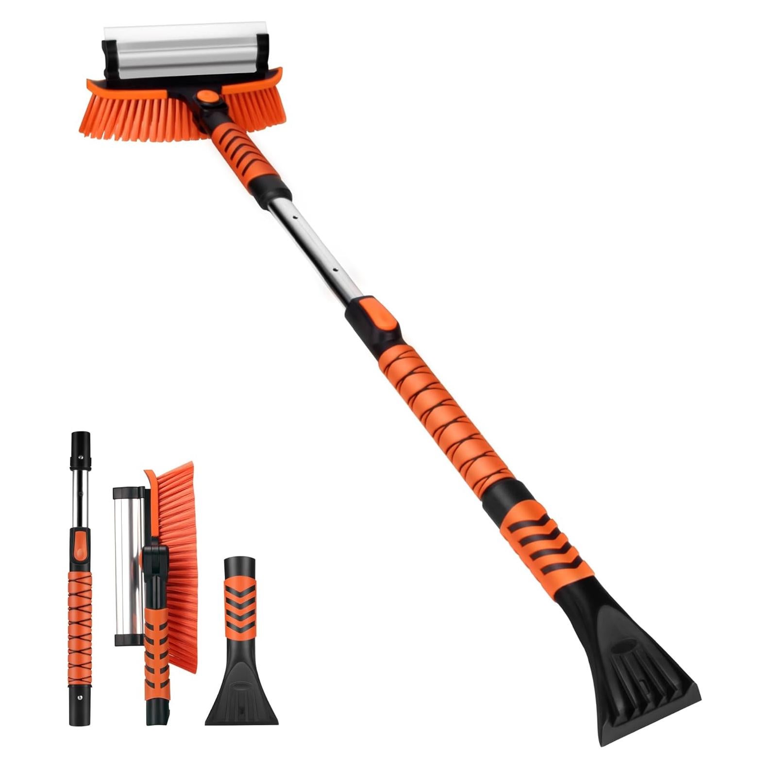 Raspador de Hielo JAGASOL 3 en 1 con Cepillo y Mango Telescópico