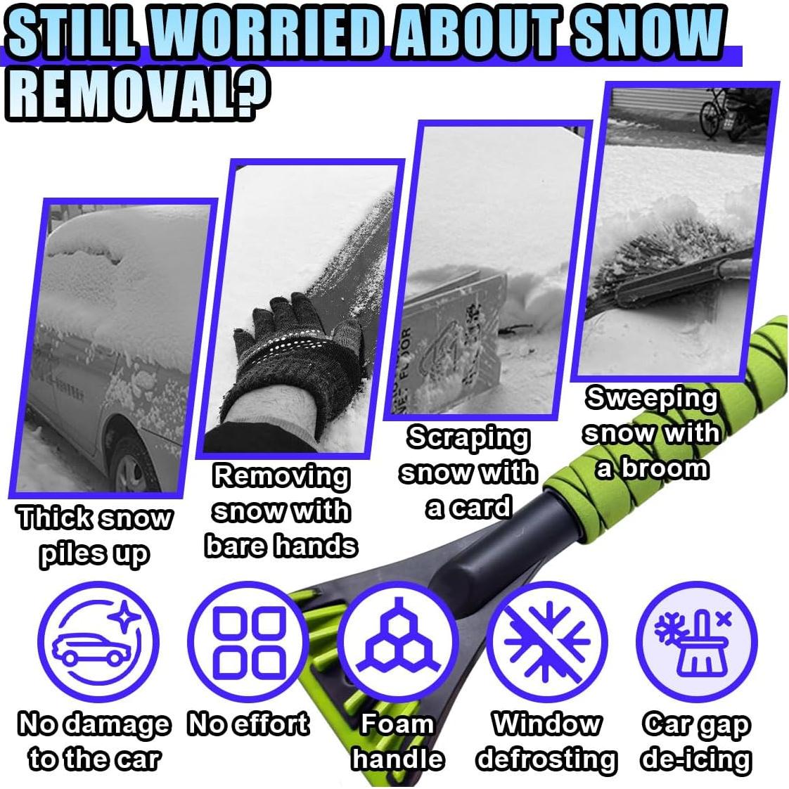 Raspador de Hielo para Coche LAINLOY Verde 31.85 cm