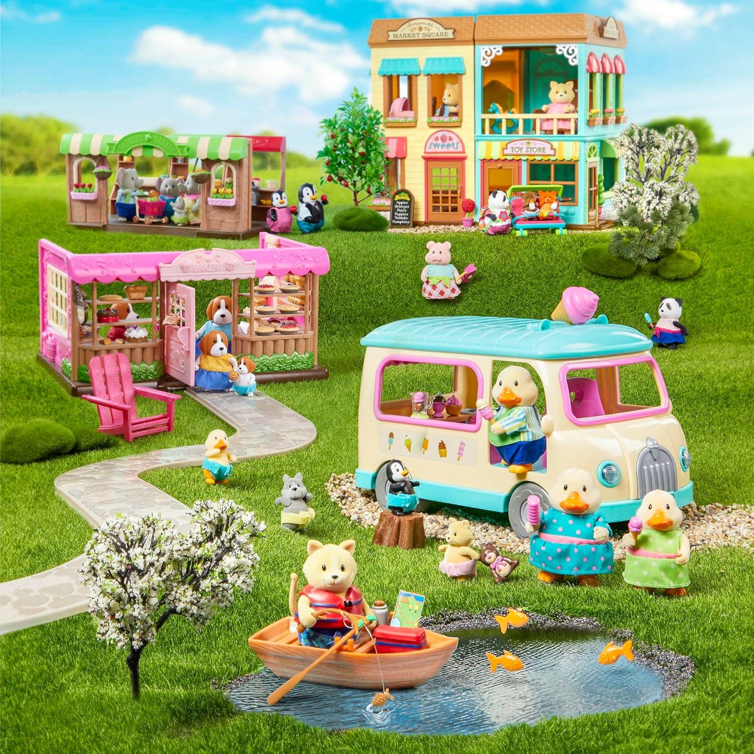 Familia de Perros Woofwinkle Li'l Woodzeez - Set 4 Figuras