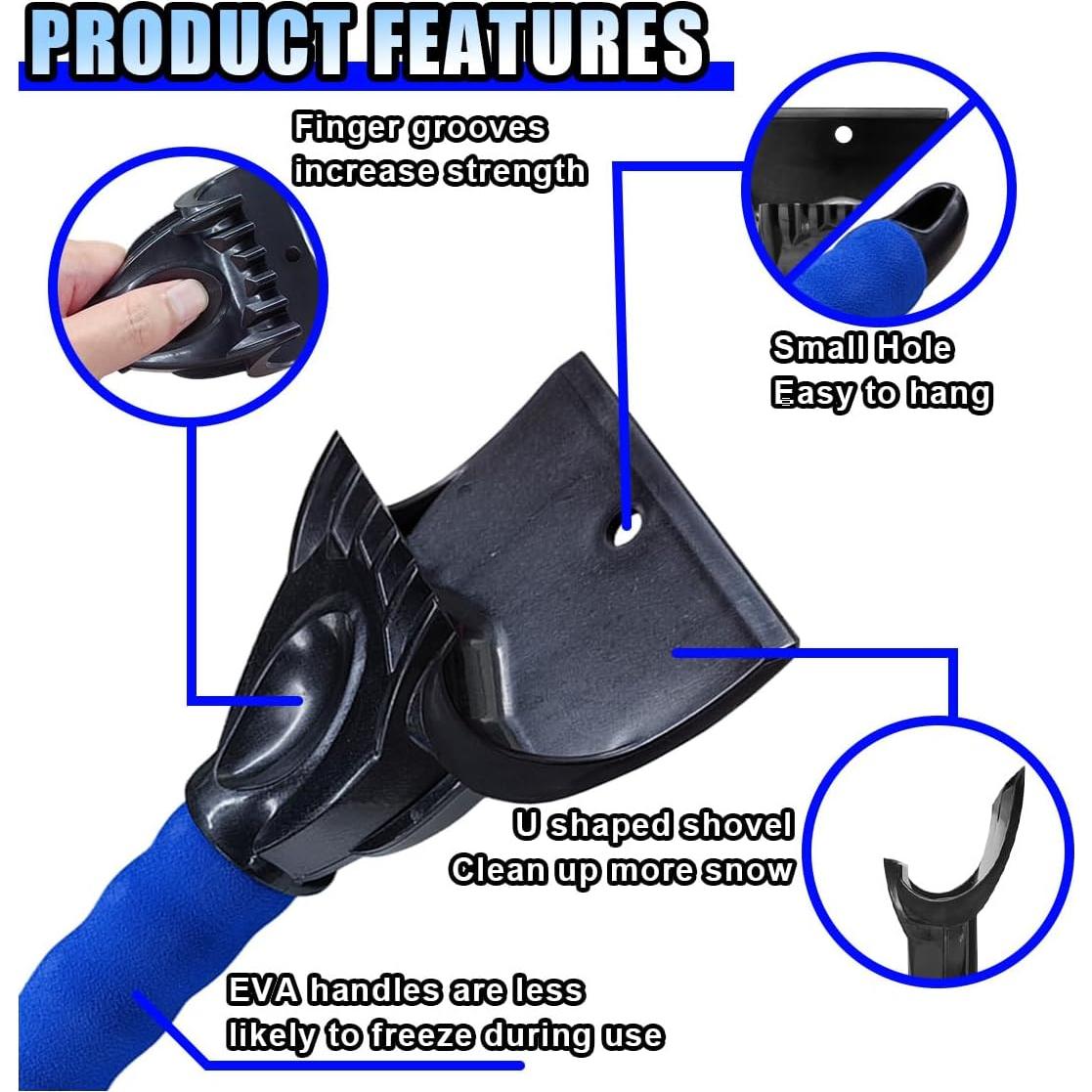 Raspador de Hielo para Autos LAINLOY 25x9.5cm Azul