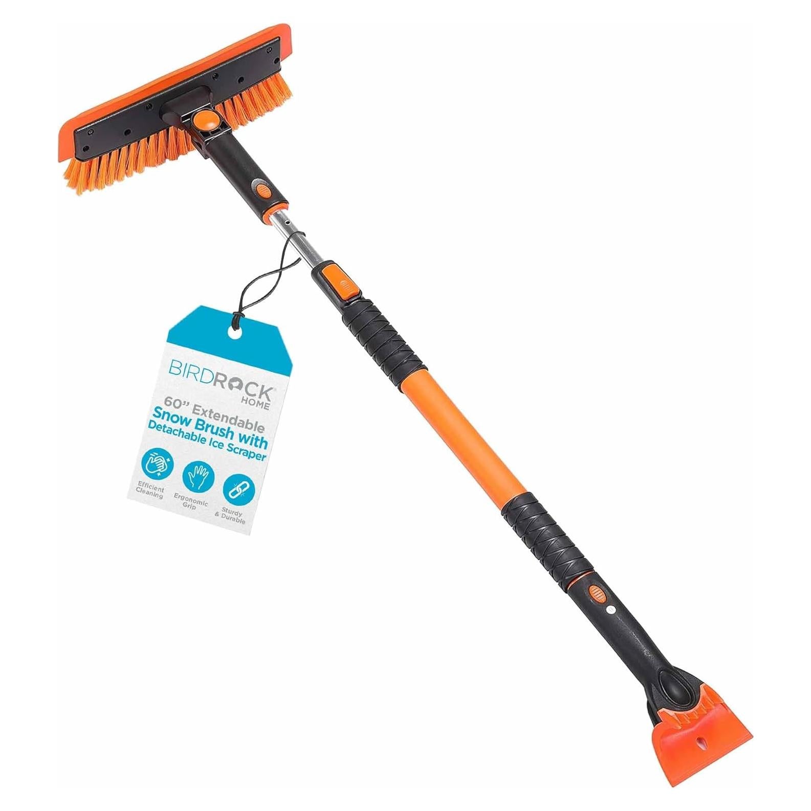 Cepillo de Nieve Extensible BIRDROCK HOME 60" con Raspador