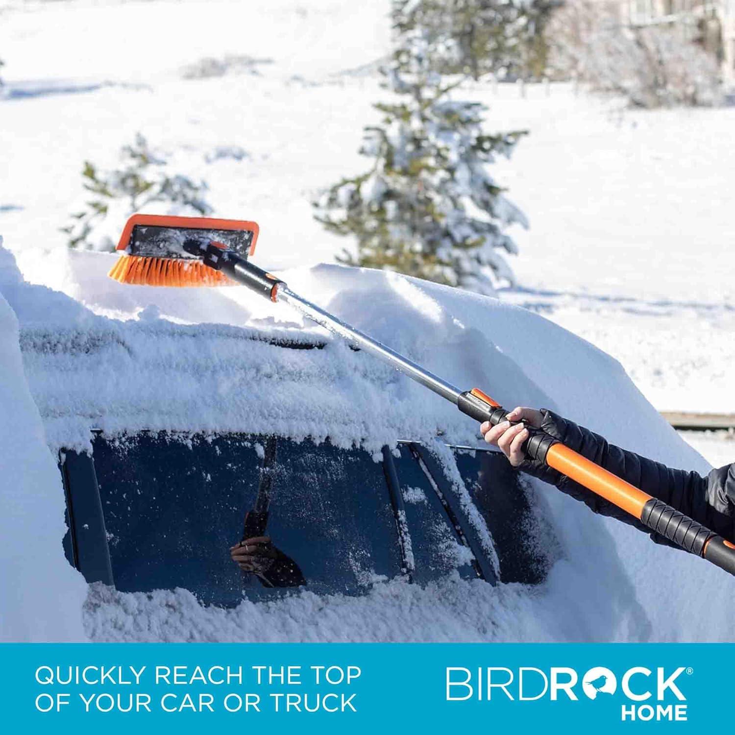 Cepillo de Nieve Extensible BIRDROCK HOME 60" con Raspador