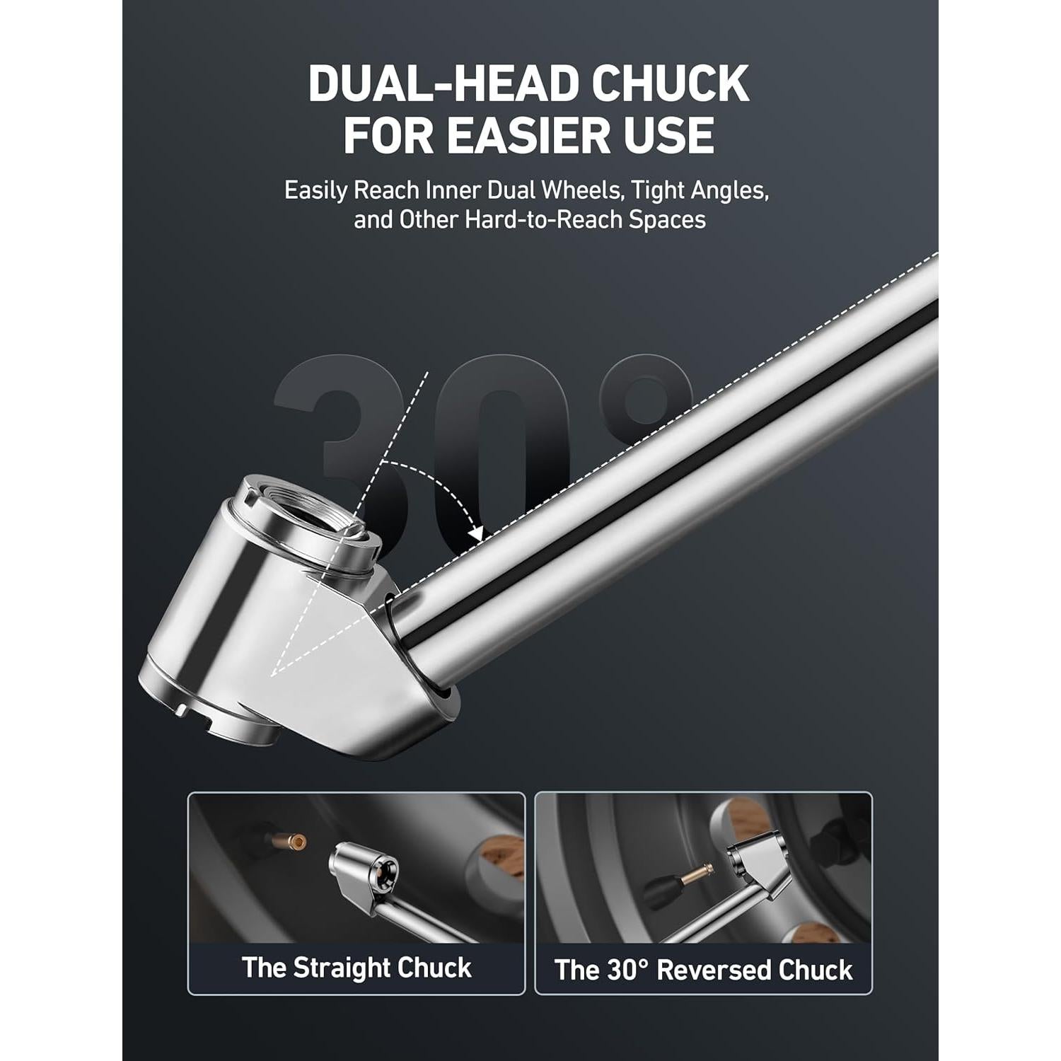 Medidor de Presión de Neumáticos AstroAI T3 con Inflador 10-120 PSI