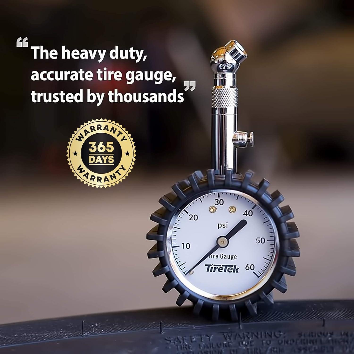 Medidor de Presión de Neumáticos TireTek - Mecánico 0-4.1 Bar