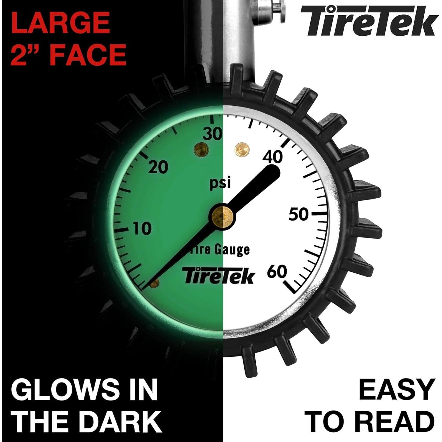 Medidor de Presión de Neumáticos TireTek - Mecánico 0-4.1 Bar