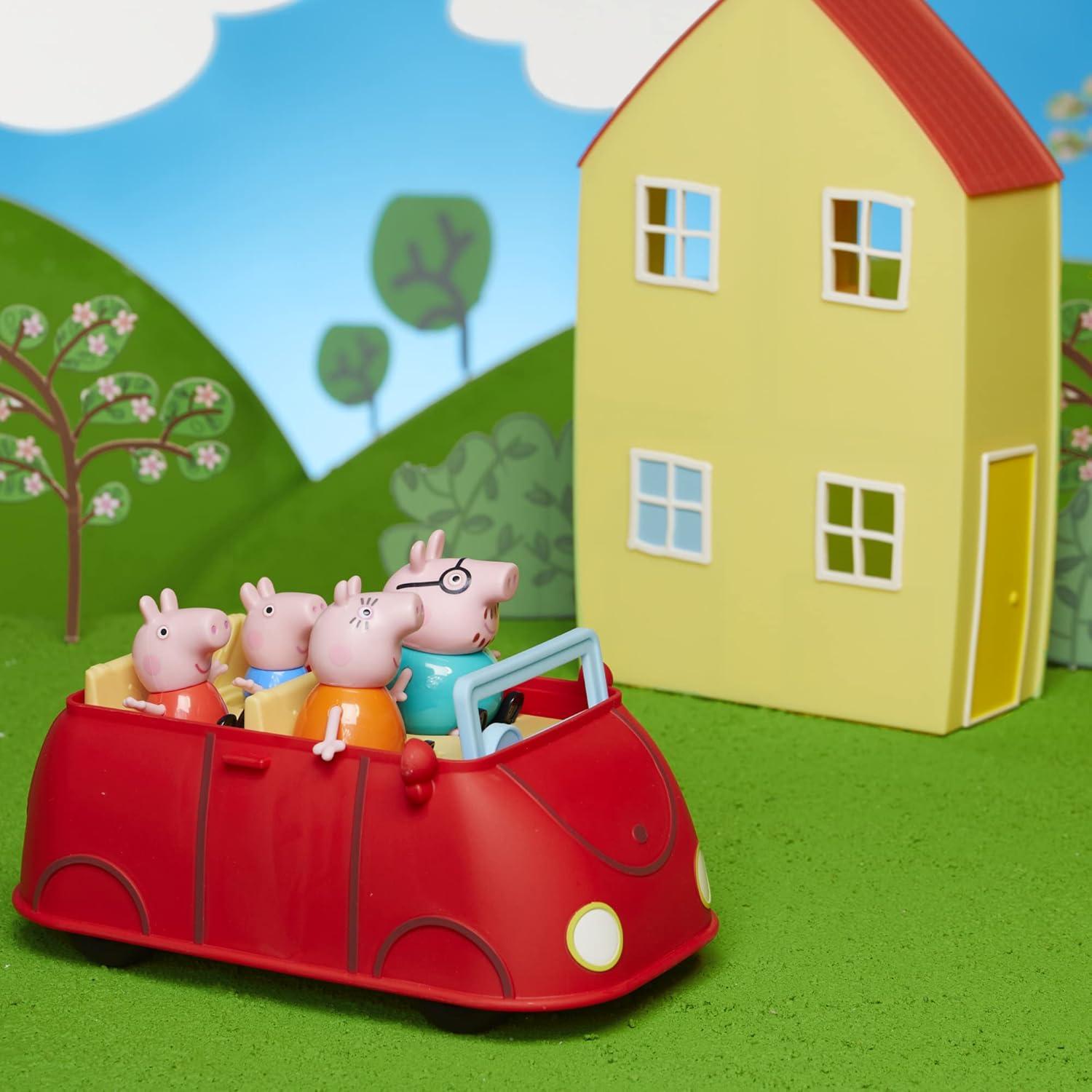 Casa de Peppa Pig con 4 Figuras y Coche Rojo - Hasbro