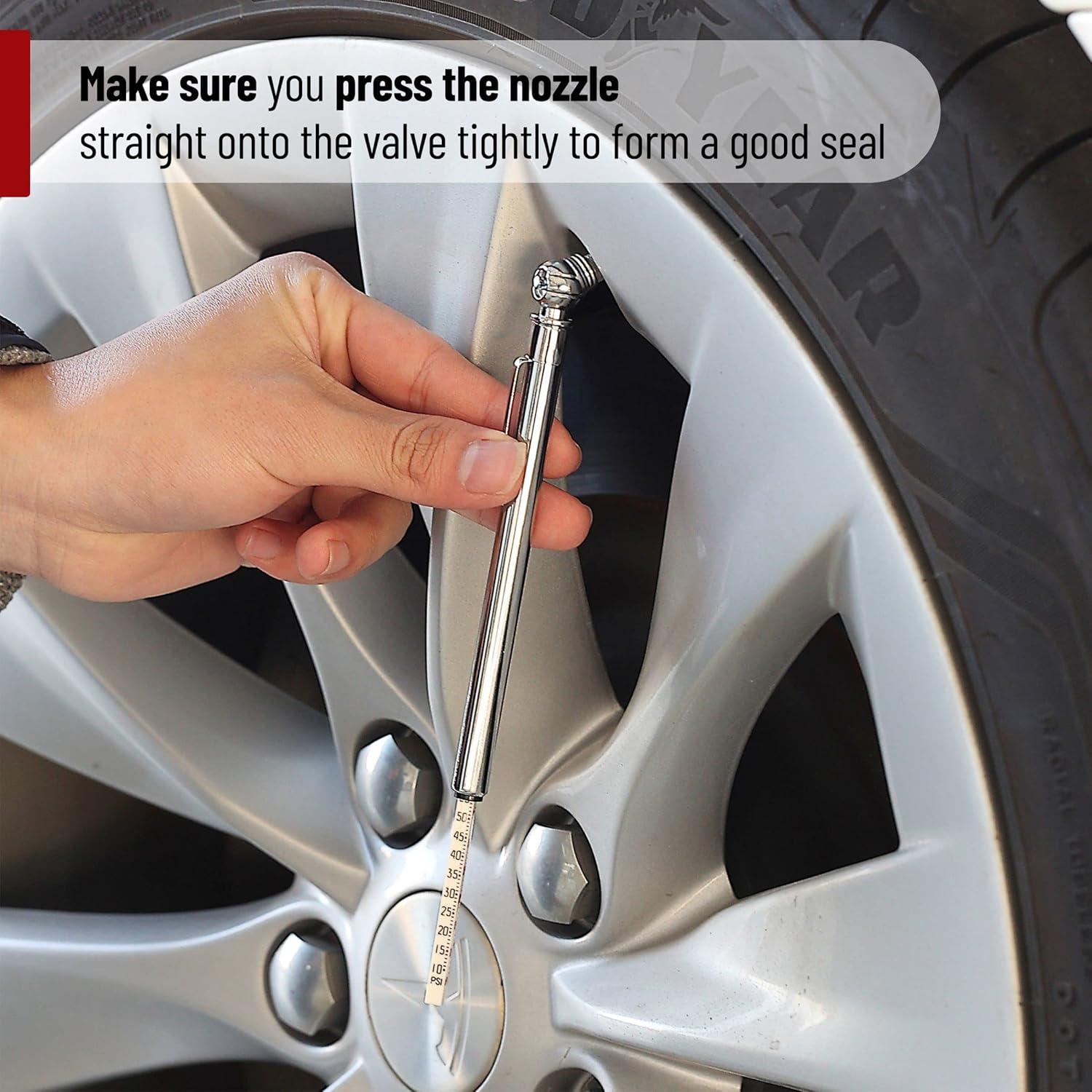 Medidor de Presión de Neumáticos UNCO - 2 Paquete, 10-75 PSI