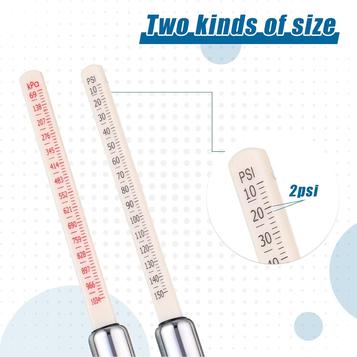 Medidor de Presión de Neumáticos Tallew Doble Cabeza 10-150 PSI
