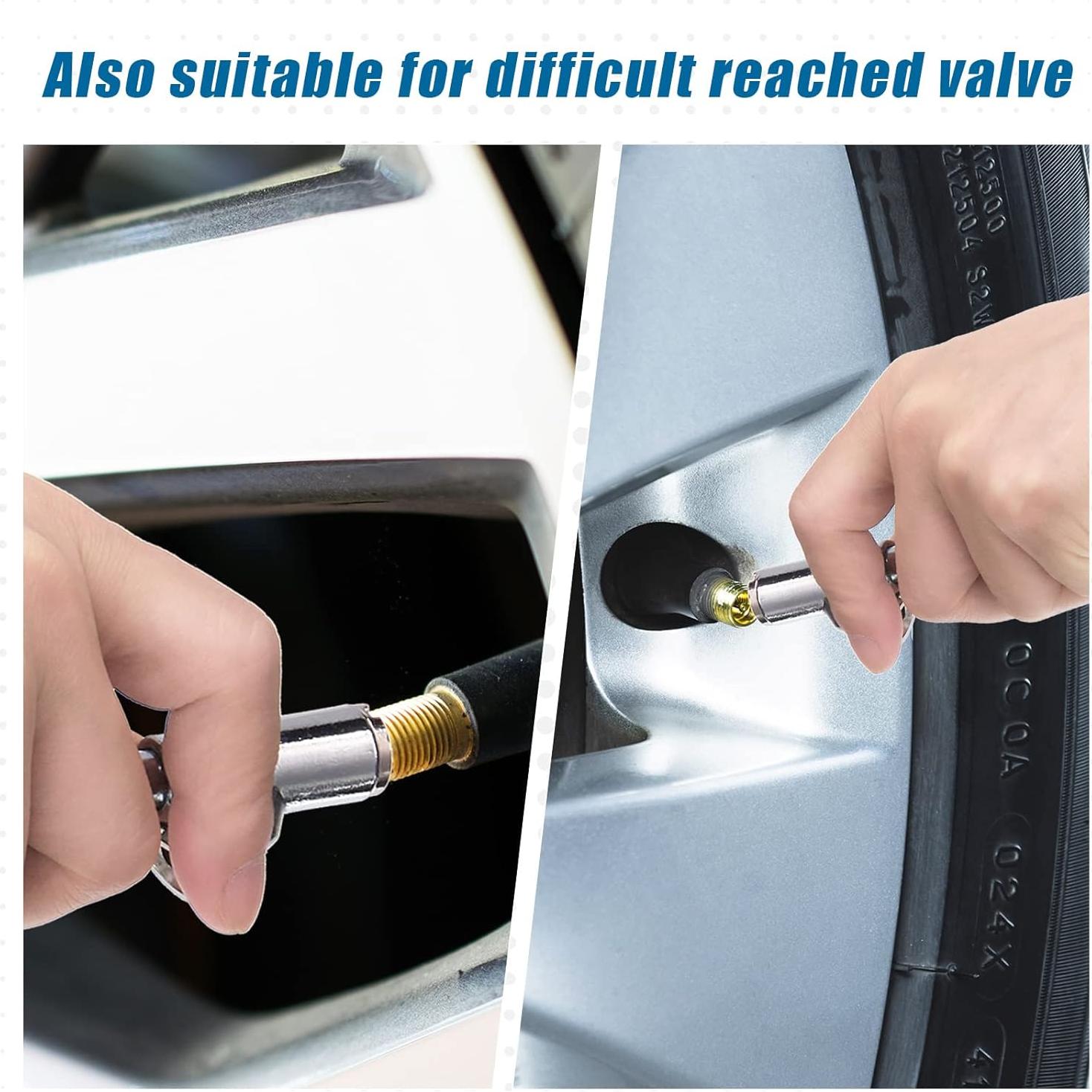 Medidor de Presión de Neumáticos Tallew Doble Cabeza 10-150 PSI