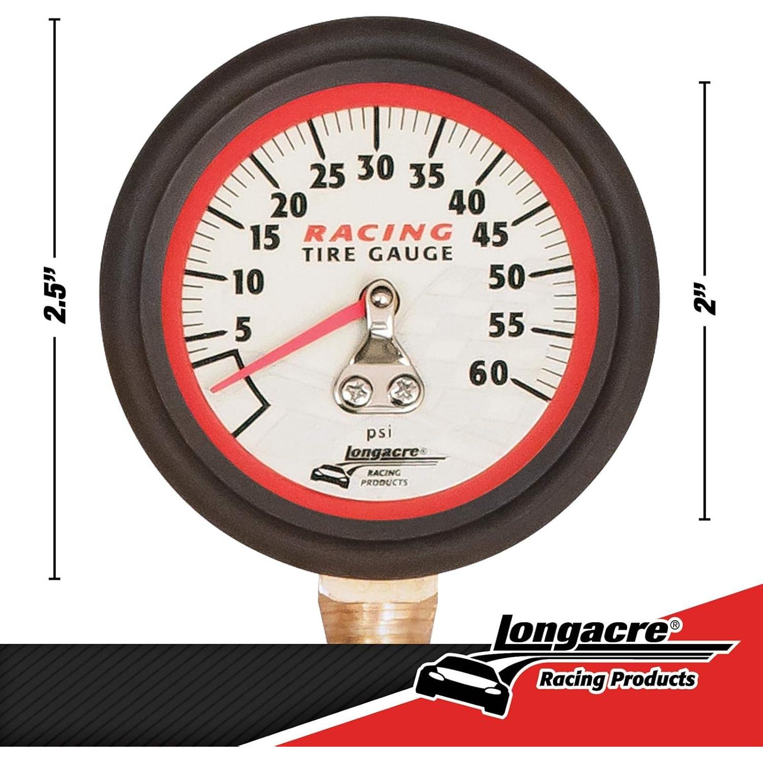 Medidor de Presión de Neumáticos Analógico Longacre 50417 0-4 Bar