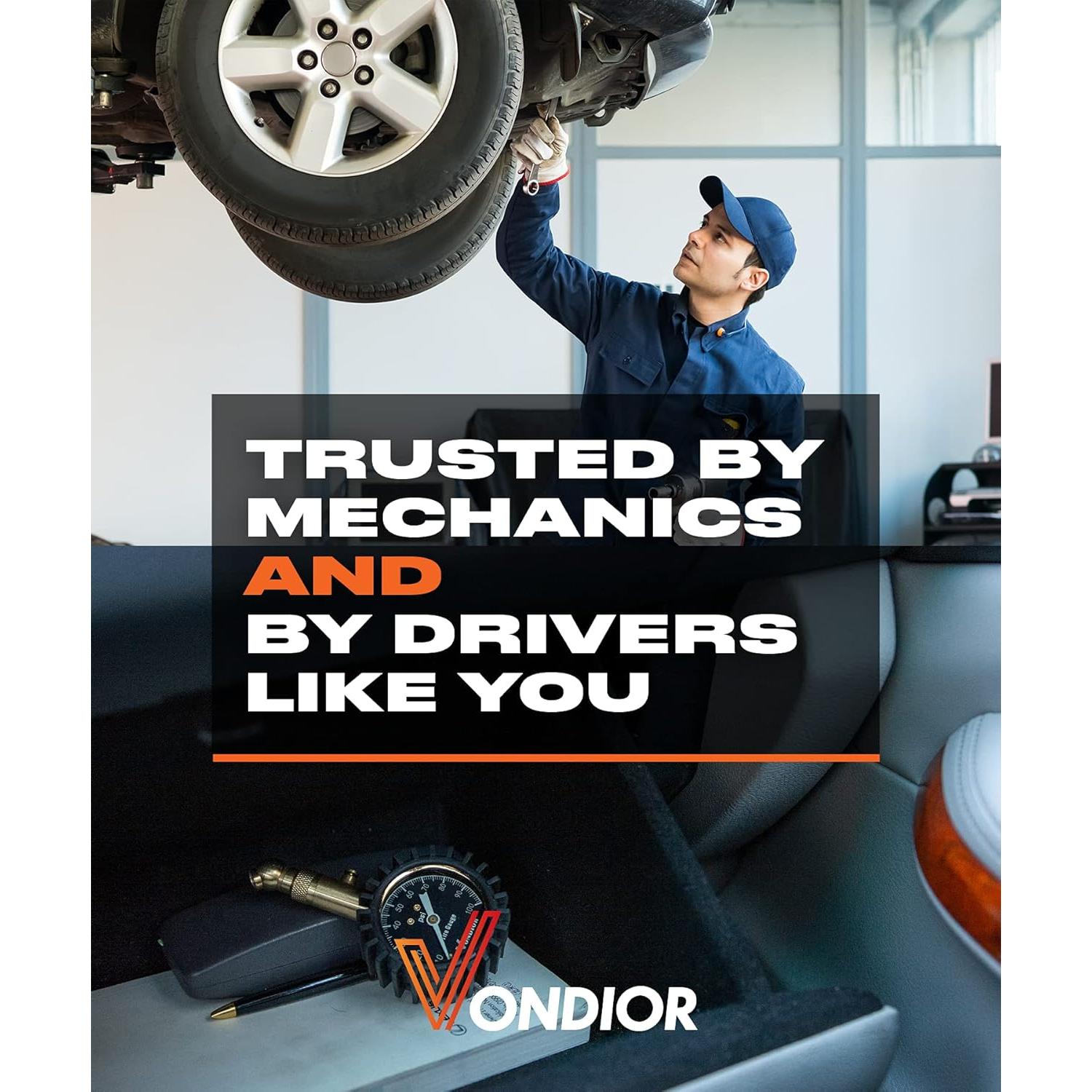 Medidor de Presión de Neumáticos Vondior 0-100 PSI Preciso