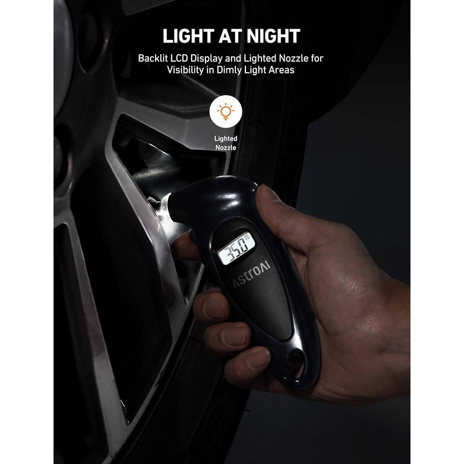 Medidor Digital de Presión de Neumáticos AstroAI 150 PSI
