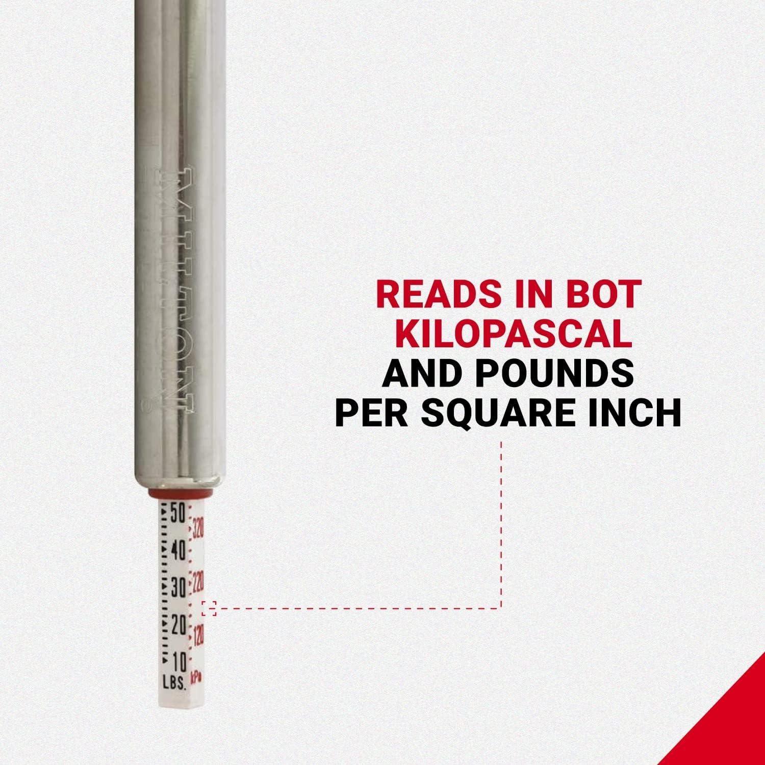 Medidor de Presión de Neumáticos Milton S-925 20-120 PSI