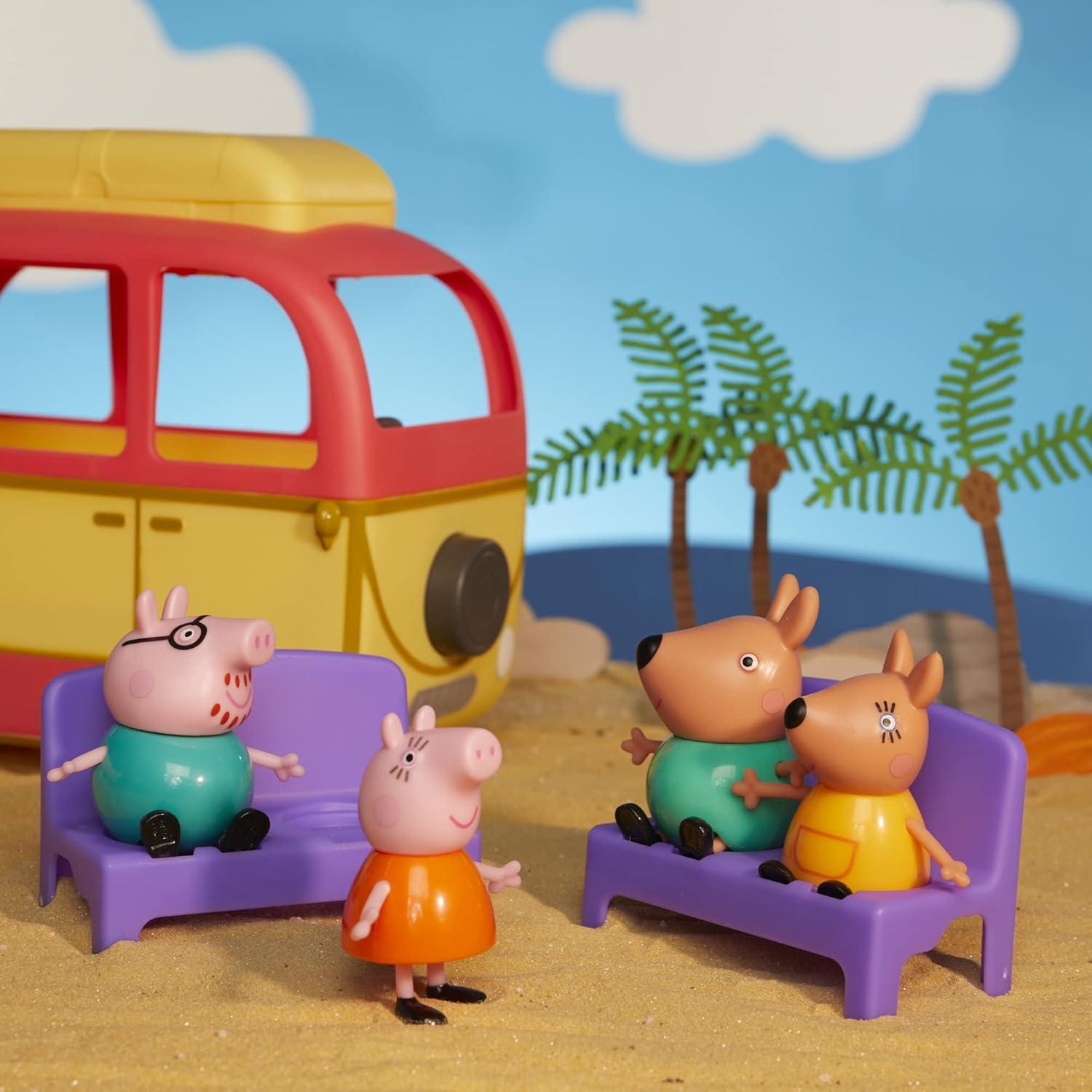 Campervan Peppa Pig Visita Australia con 8 Figuras