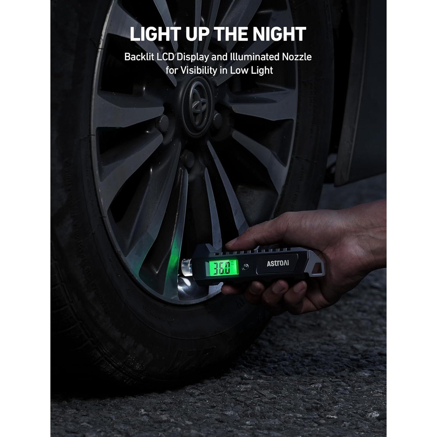 Medidor de Presión de Neumáticos Digital AstroAI 230 PSI
