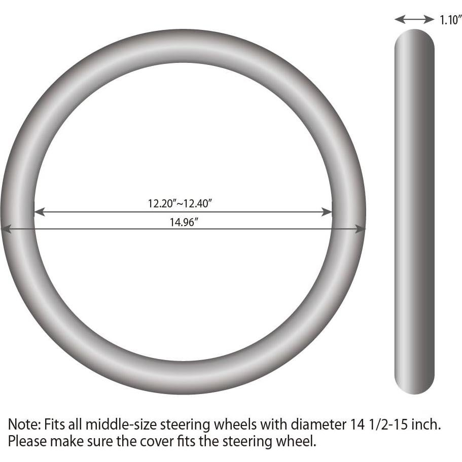 Cubierta de Volante Deportivo Elantrip 37-39 cm Antideslizante