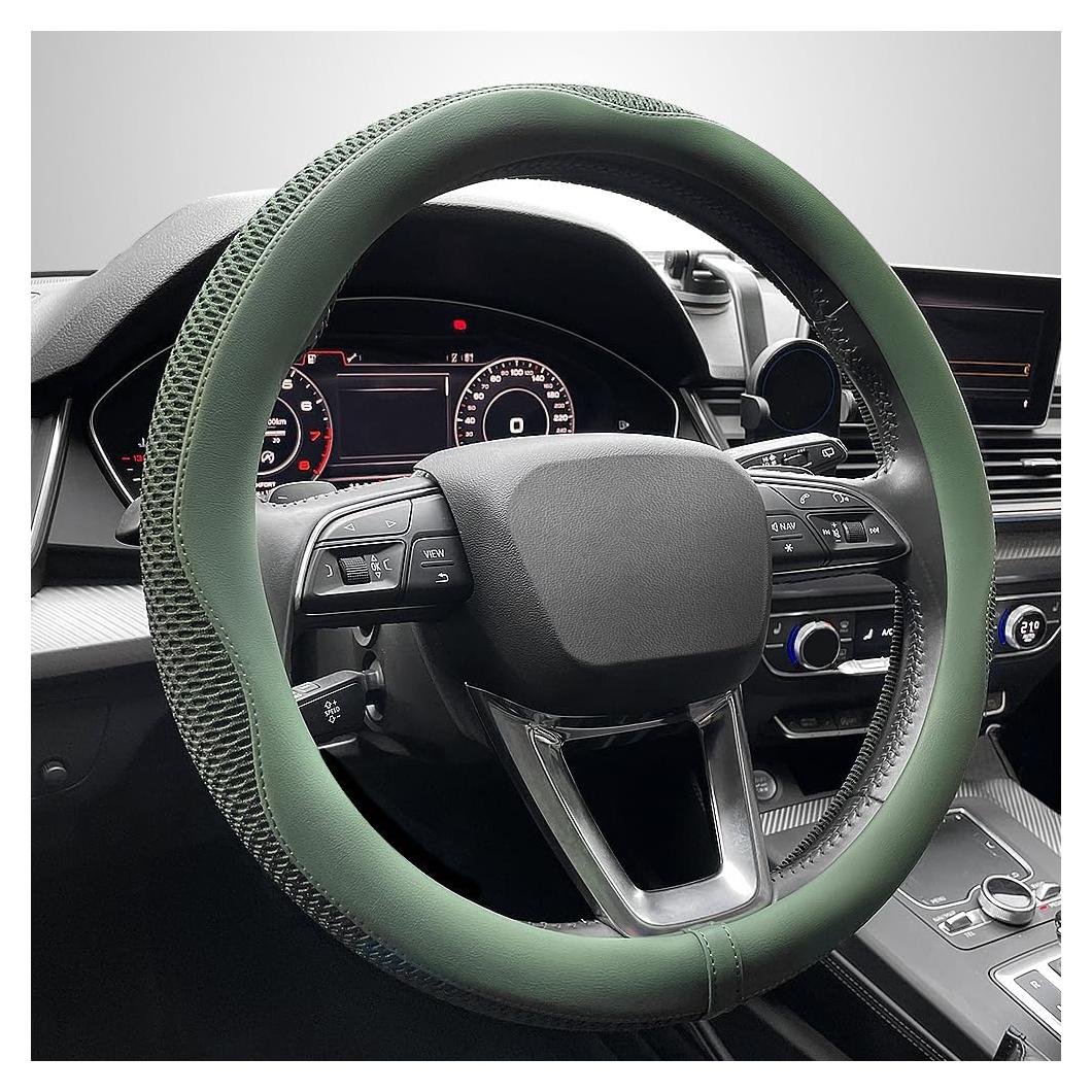 Cubierta de Volante LKWLIKEI Universal 37-38.5 cm Verde