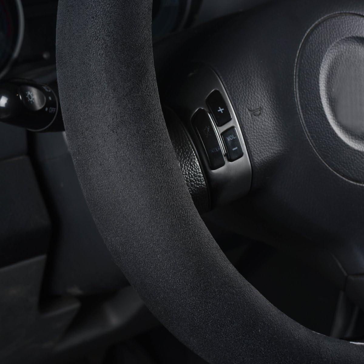 Cubierta de Volante CAR PASS de Espuma de Memoria Negra 36.83-39.37 cm