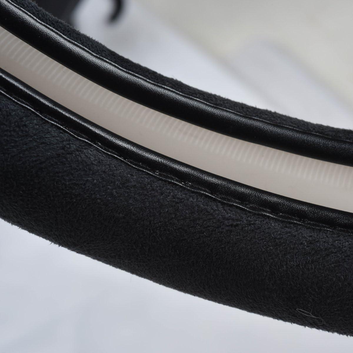 Cubierta de Volante CAR PASS de Espuma de Memoria Negra 36.83-39.37 cm