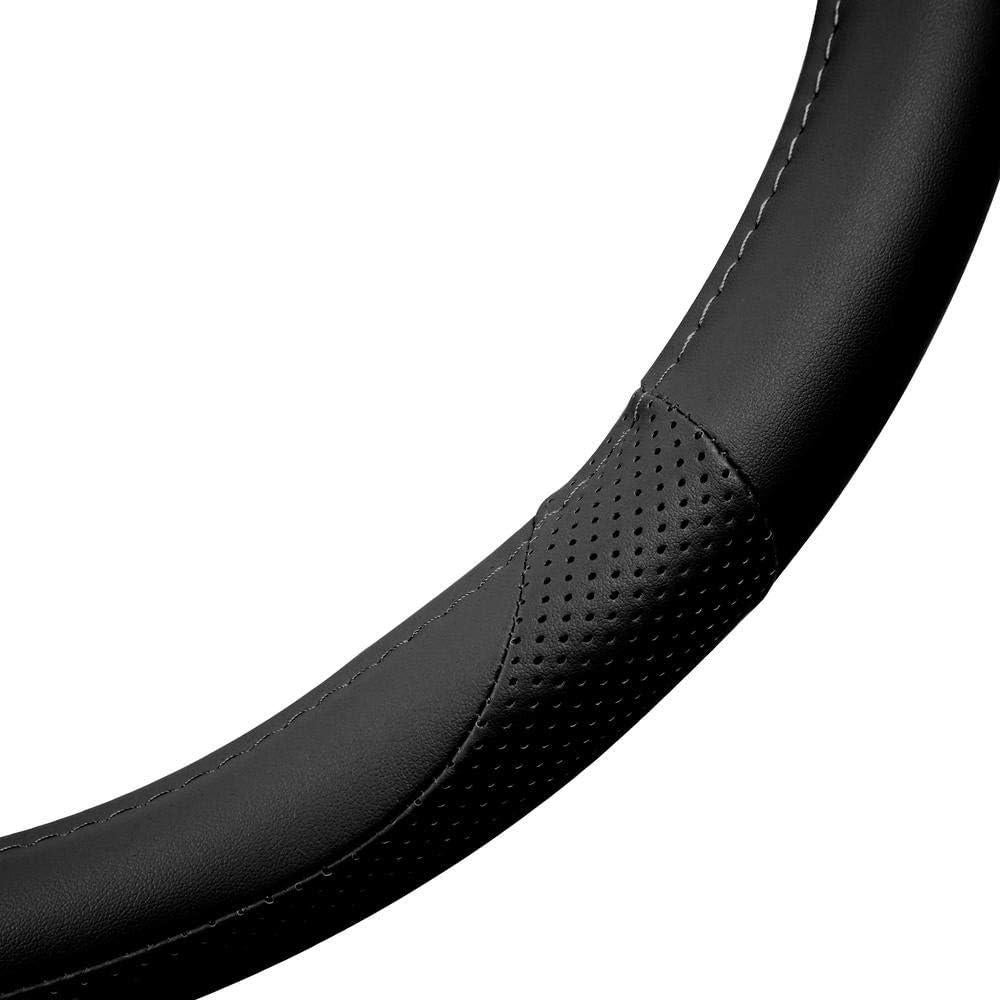 Cubierta de Volante Motor Trend 15" Cuero Microfibra Negro