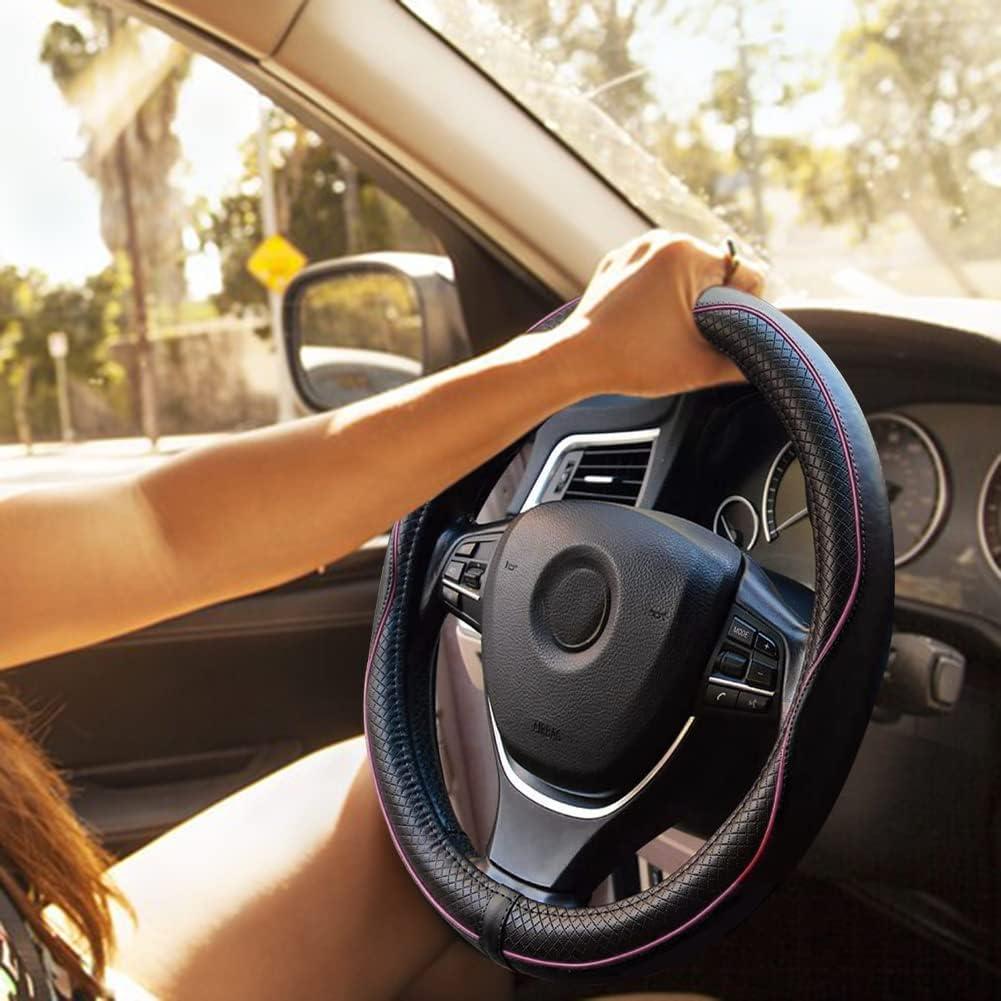 Cubierta de Volante Universal Rueesh 38 cm Antideslizante Rosa