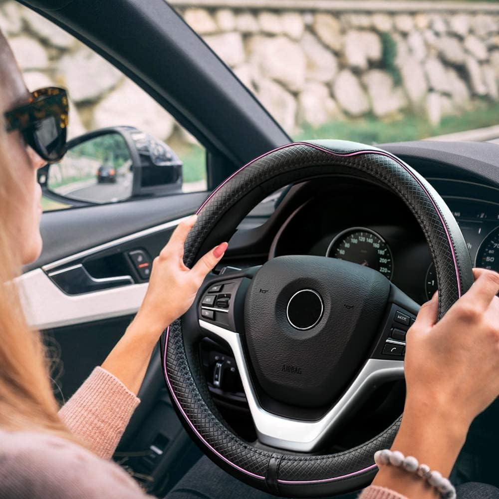 Cubierta de Volante Universal Rueesh 38 cm Antideslizante Rosa