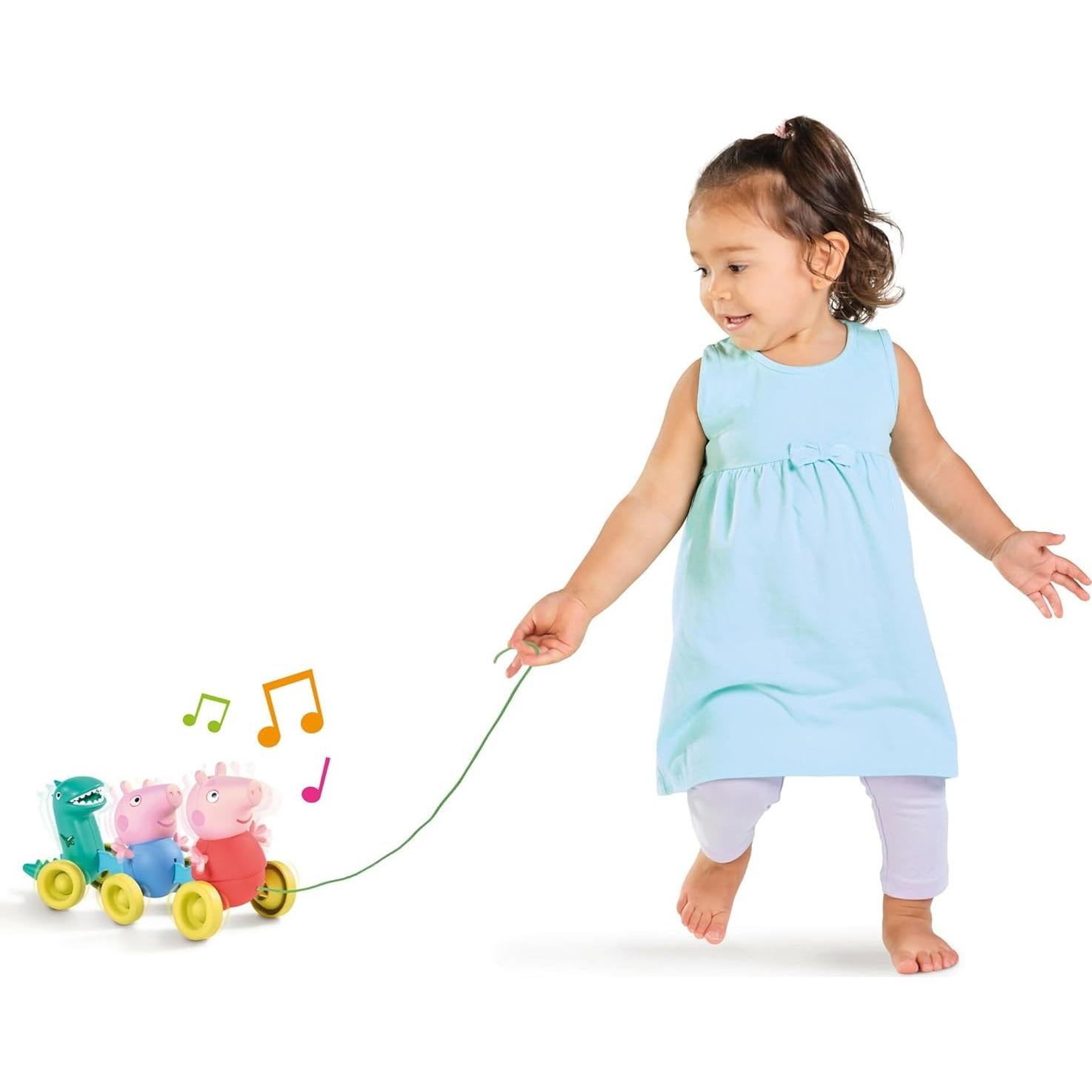 Juguete de Arrastre Peppa Pig TOMY - Musical y Balanceo