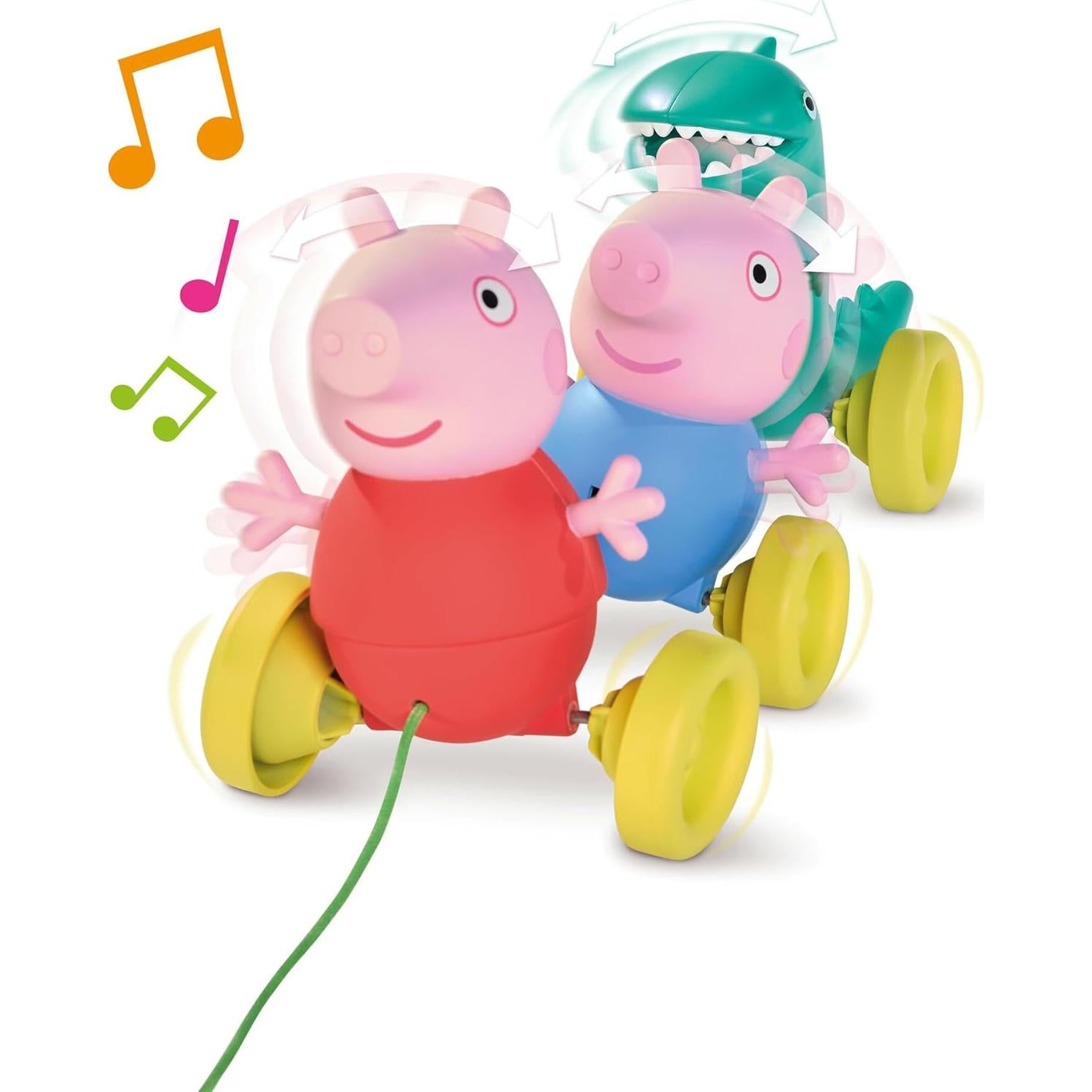 Juguete de Arrastre Peppa Pig TOMY - Musical y Balanceo