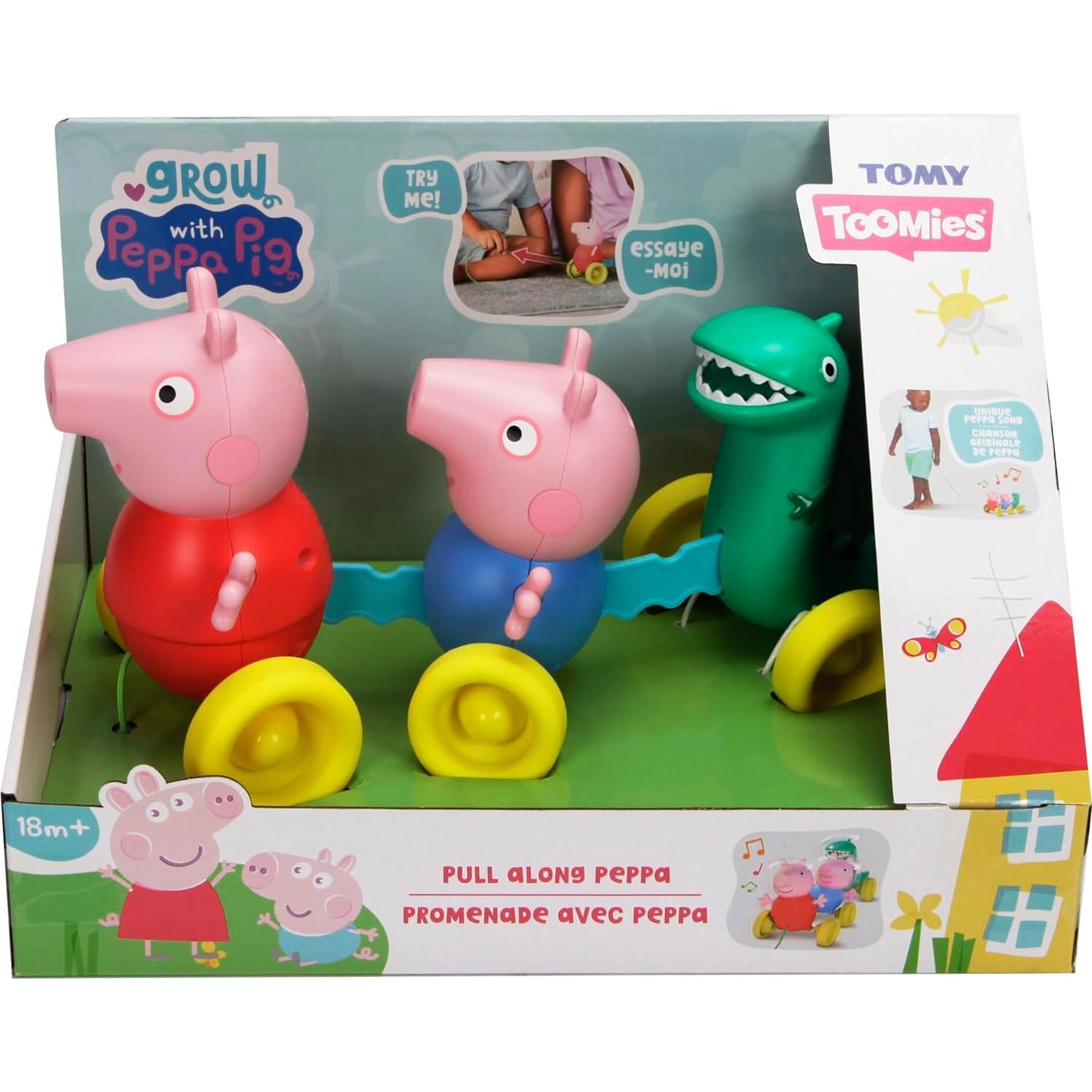 Juguete de Arrastre Peppa Pig TOMY - Musical y Balanceo