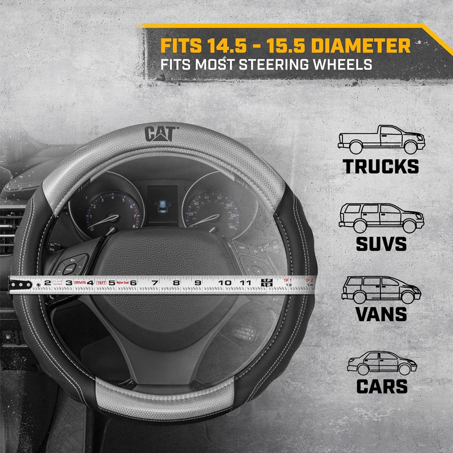 Cubierta de Volante CAT® Gris HexSport 38.1 cm Estándar