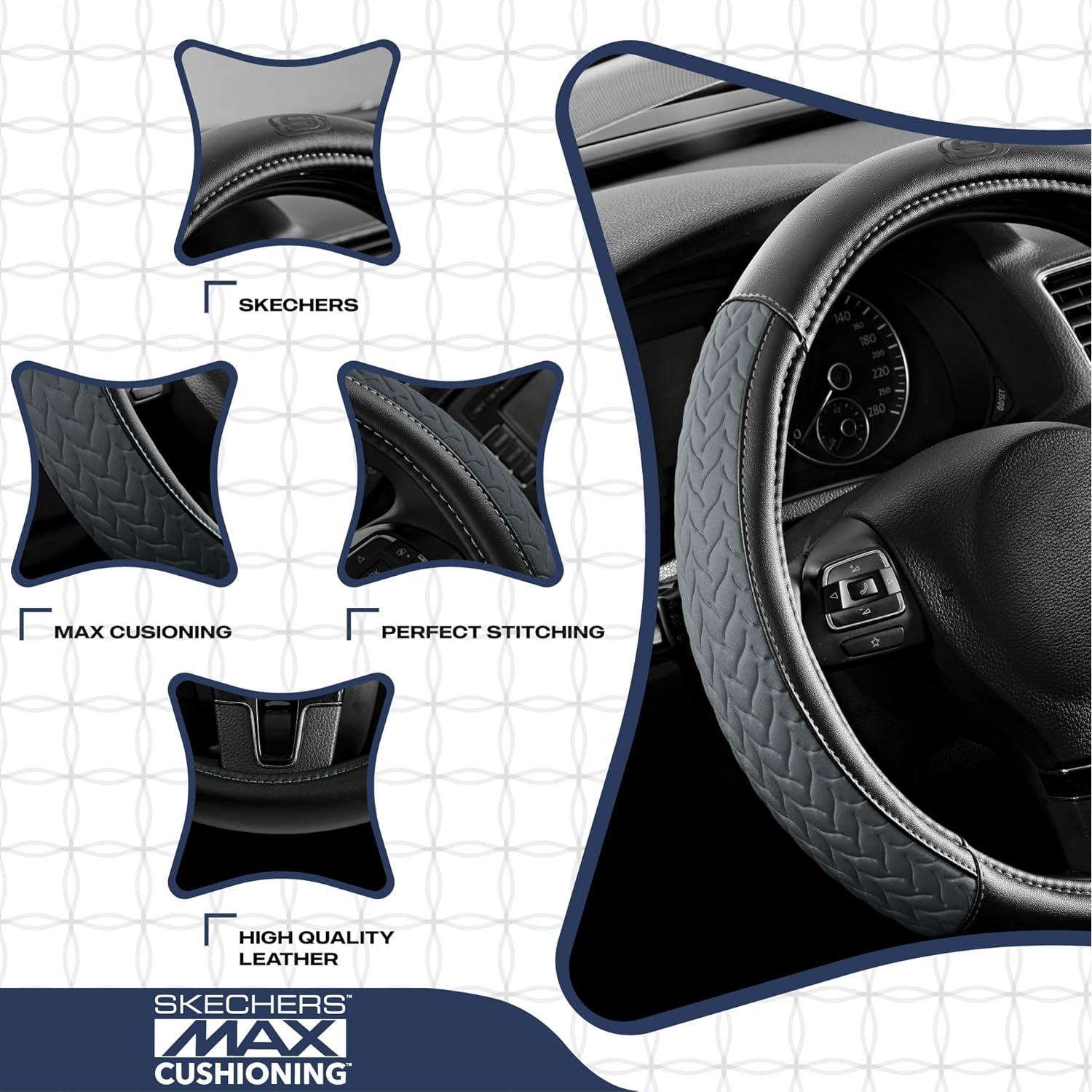 Cubierta de Volante Skechers Gris 37-38 cm Cuero Amortiguado