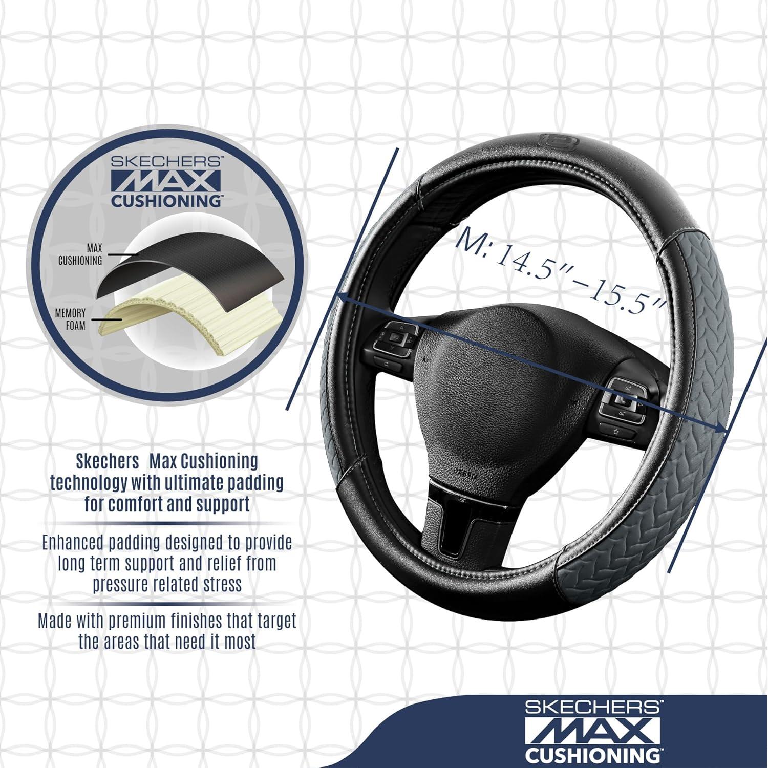 Cubierta de Volante Skechers Gris 37-38 cm Cuero Amortiguado