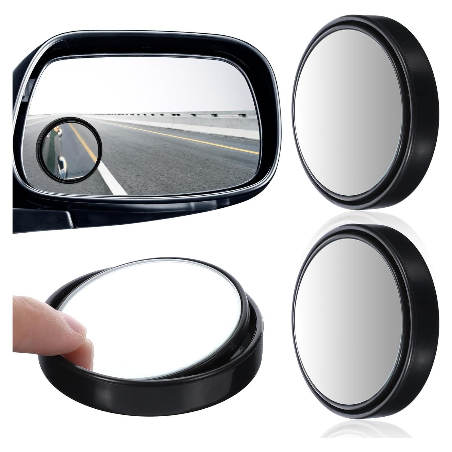 Espejos de Punto Ciego QfwdfcTrenz 5.08 cm 2 Piezas Ajustables