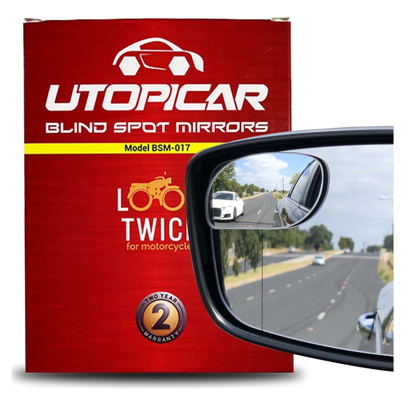 Espejo Convexo de Punto Ciego Utopicar 4.57 x 7.62 cm - Seguridad Vial