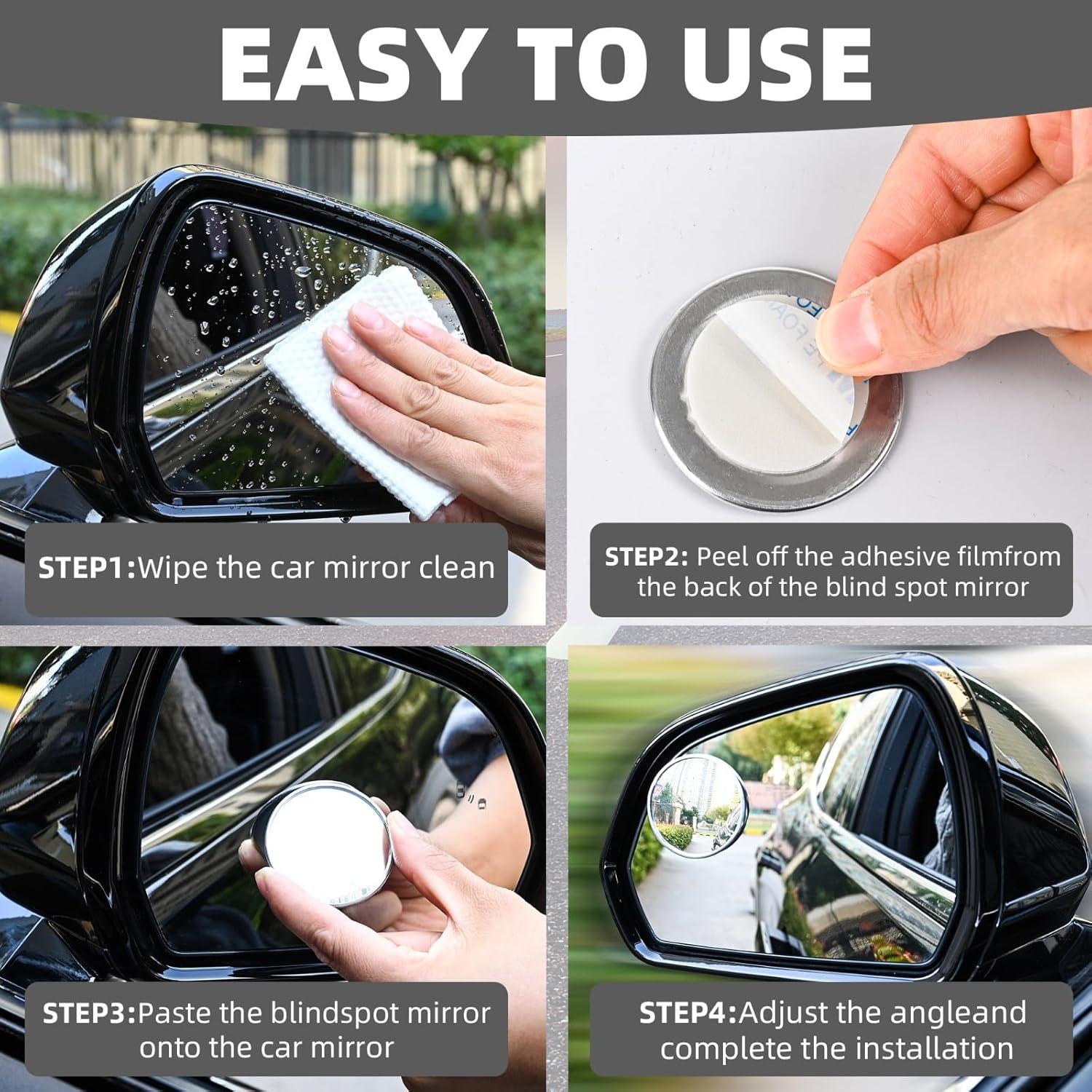 Espejo Convexo de Punto Ciego 2 Pulgadas Contraptions Esenciales