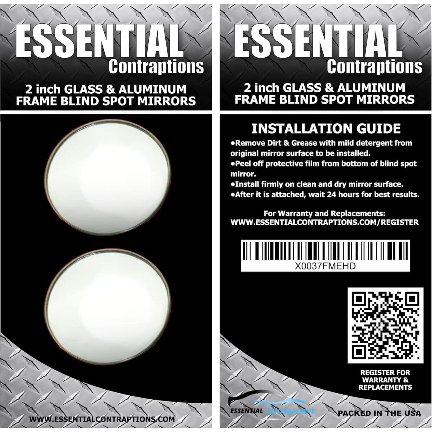 Espejo Convexo de Punto Ciego 2 Pulgadas Contraptions Esenciales