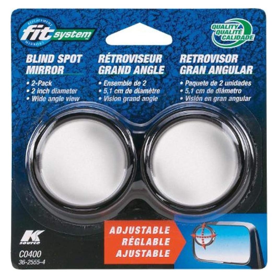 Espejos de Punto Ciego Ajustables Fit System C0400 - Paquete de 2