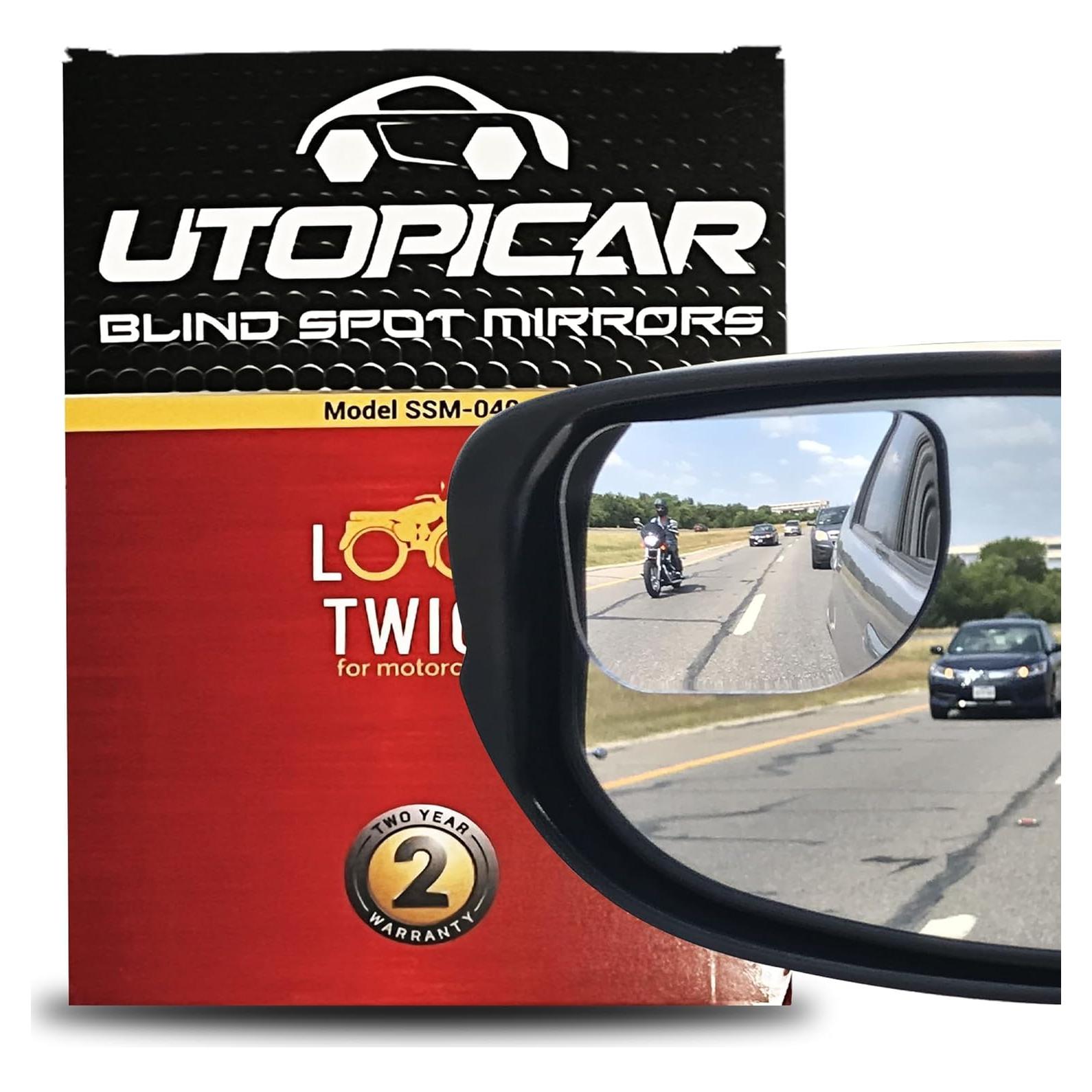 Espejos Convexos Utopicar para Puntos Ciegos de Auto 2Pack