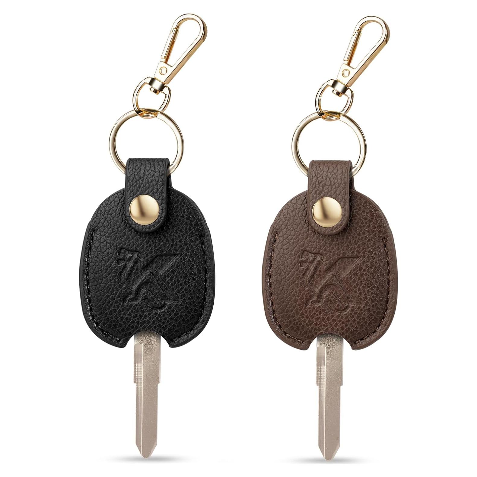 Funda de Llave de Coche KARENSKEYS 2 Piezas Cuero Unisex