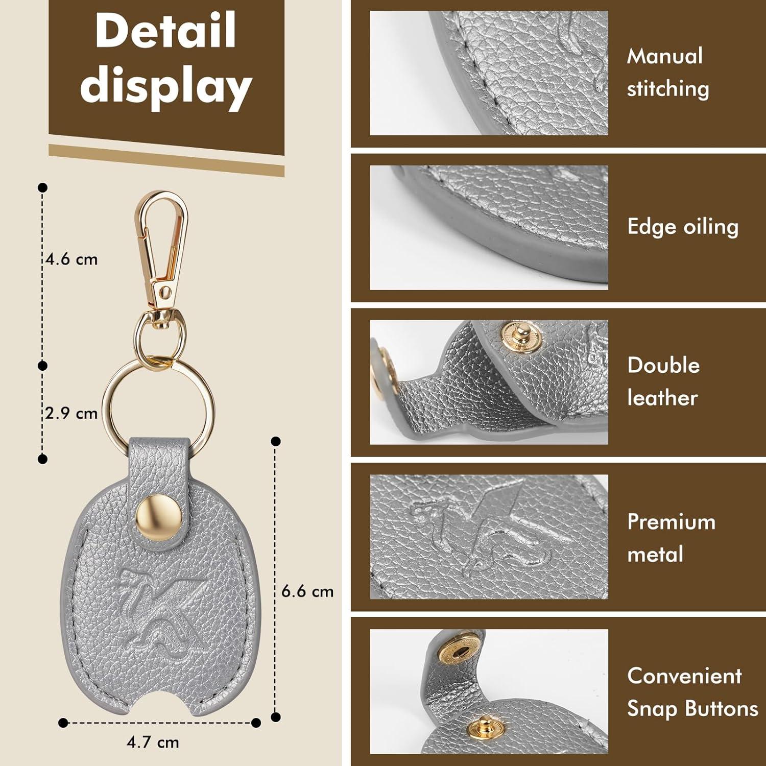 Funda de Llave de Coche KARENSKEYS 2 Piezas Cuero Unisex