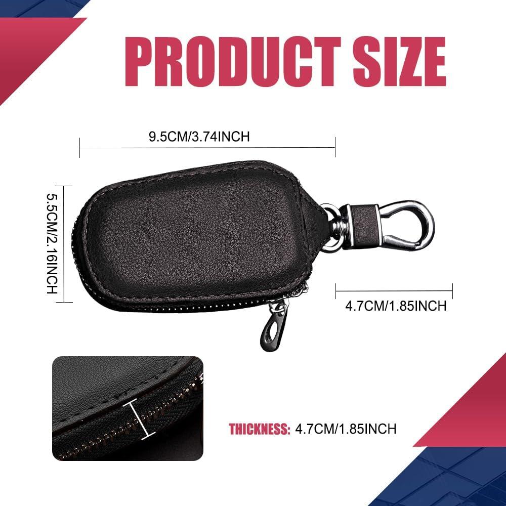 Funda de Llave de Coche DWARFOO Universal de Cuero Negro