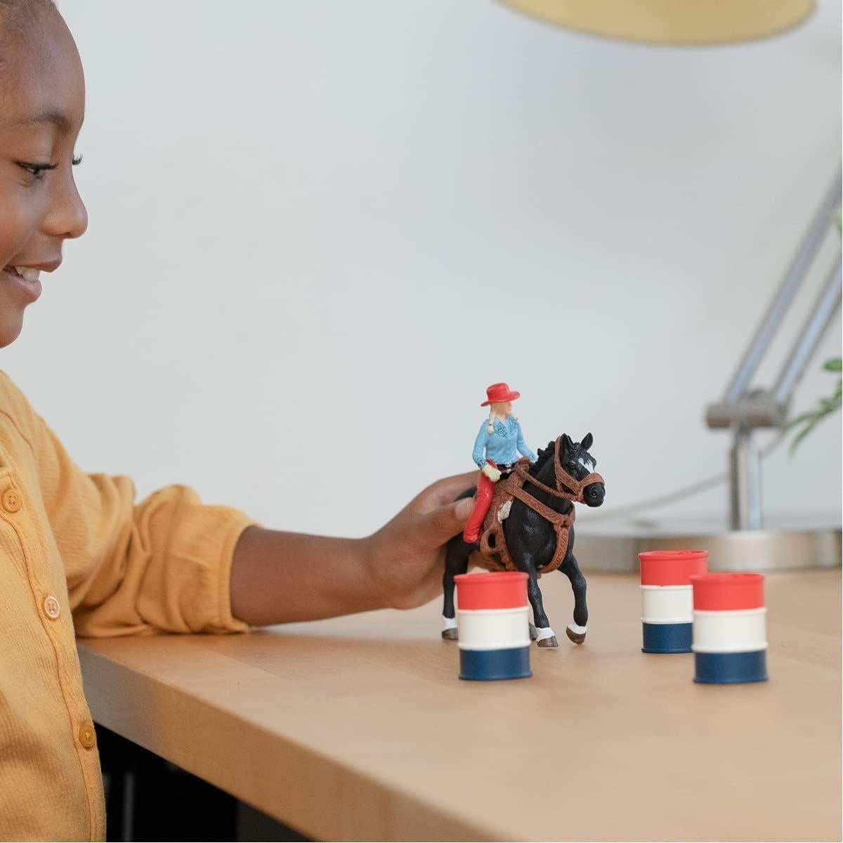 Set de Carreras de Barriles Schleich - 7 Piezas para Niños